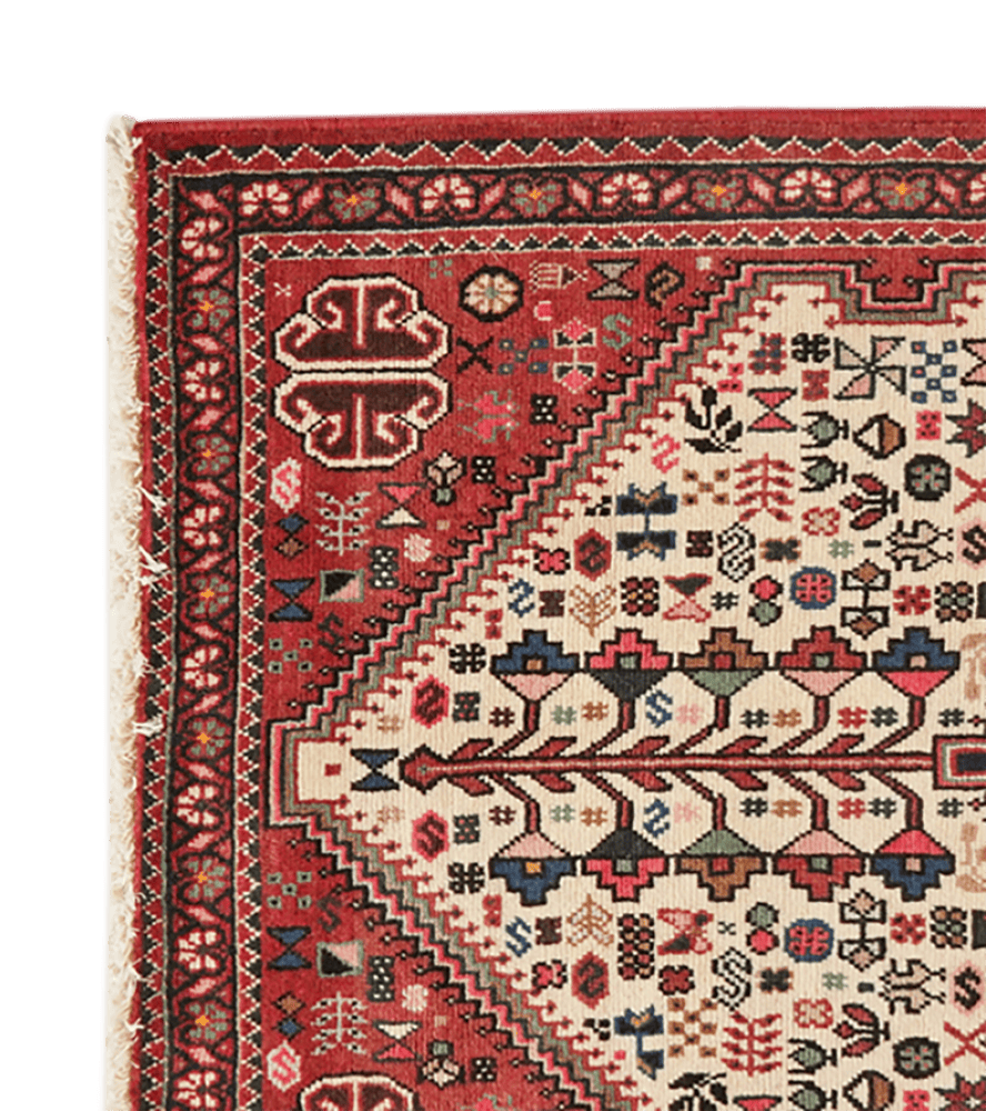Abadeh — Hand-knotted, 80x122 cm, Beige, 100% Virgin Wool | View 3