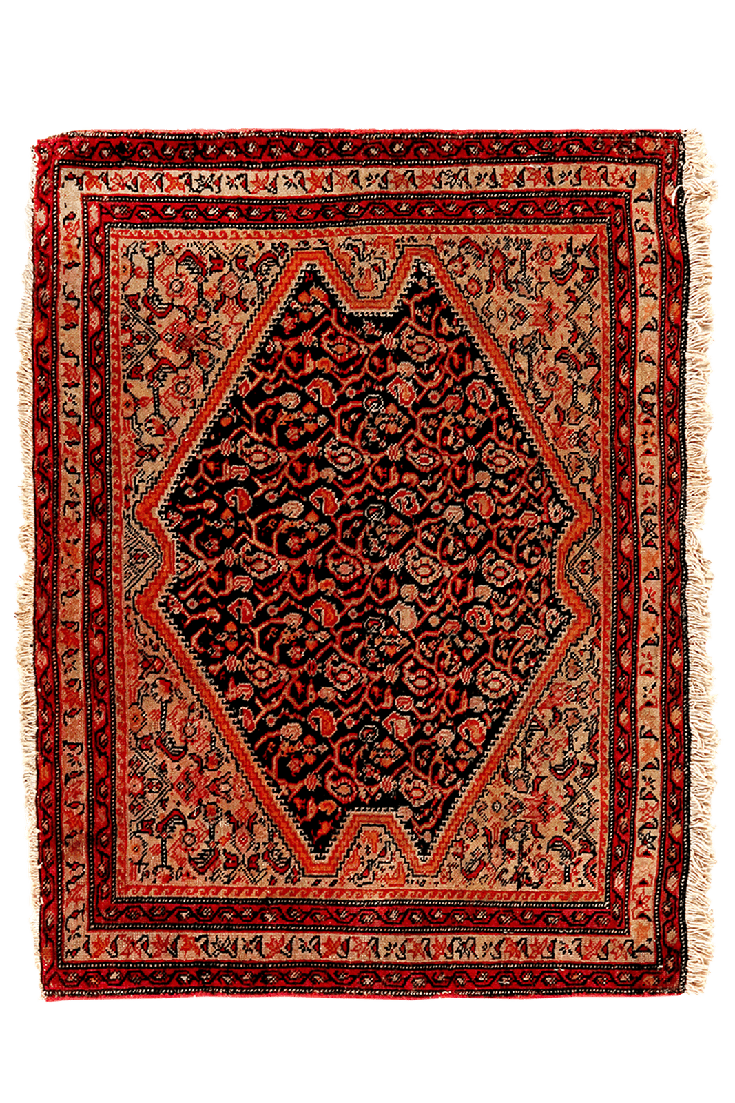 Malayer — Hand-knotted, 65x90 cm, Blue, 100% Virgin Wool | Main view