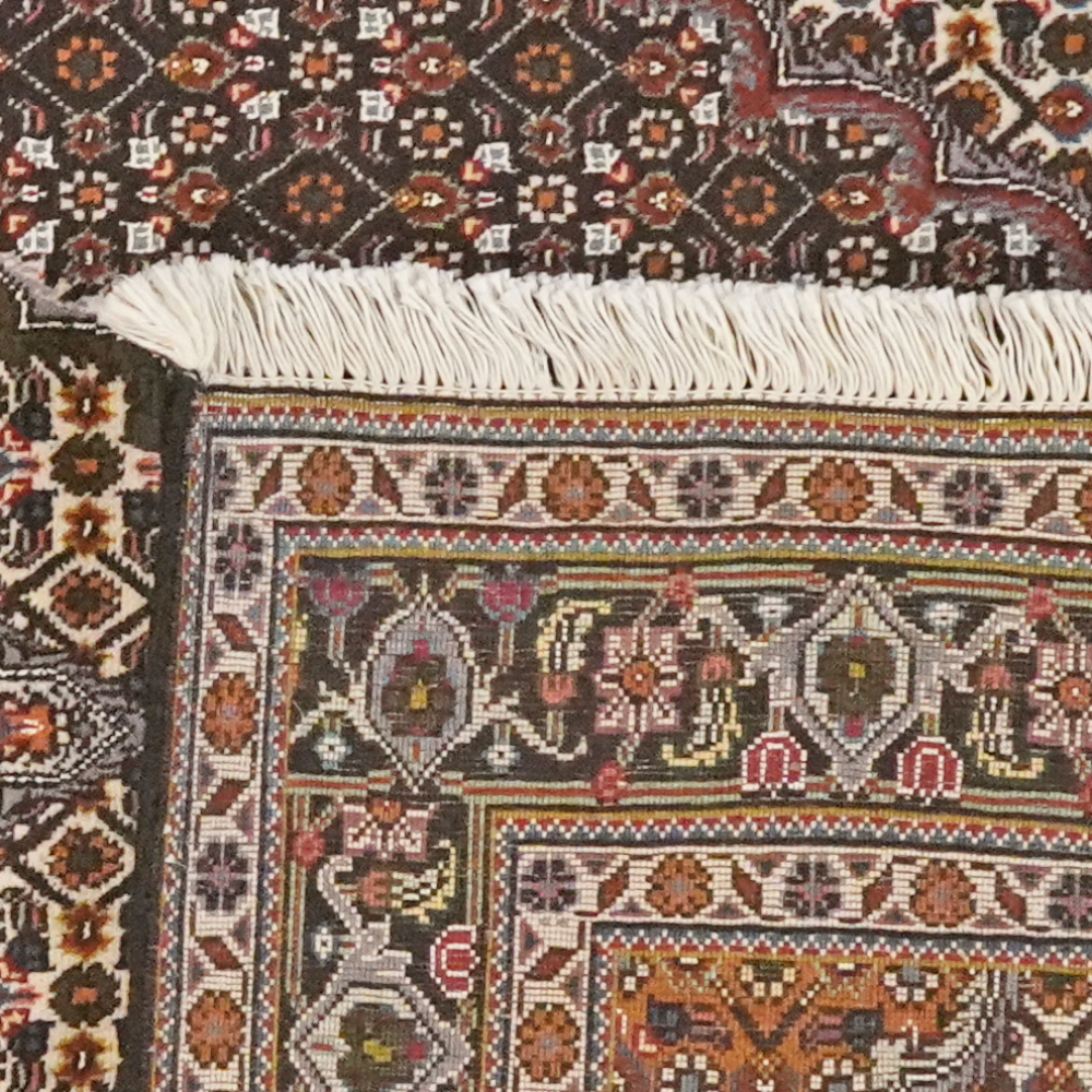 Tabriz 40 Raj — Handgefertigt, 157x103 cm, Schwarz, 100% Virgin Wool | View 7