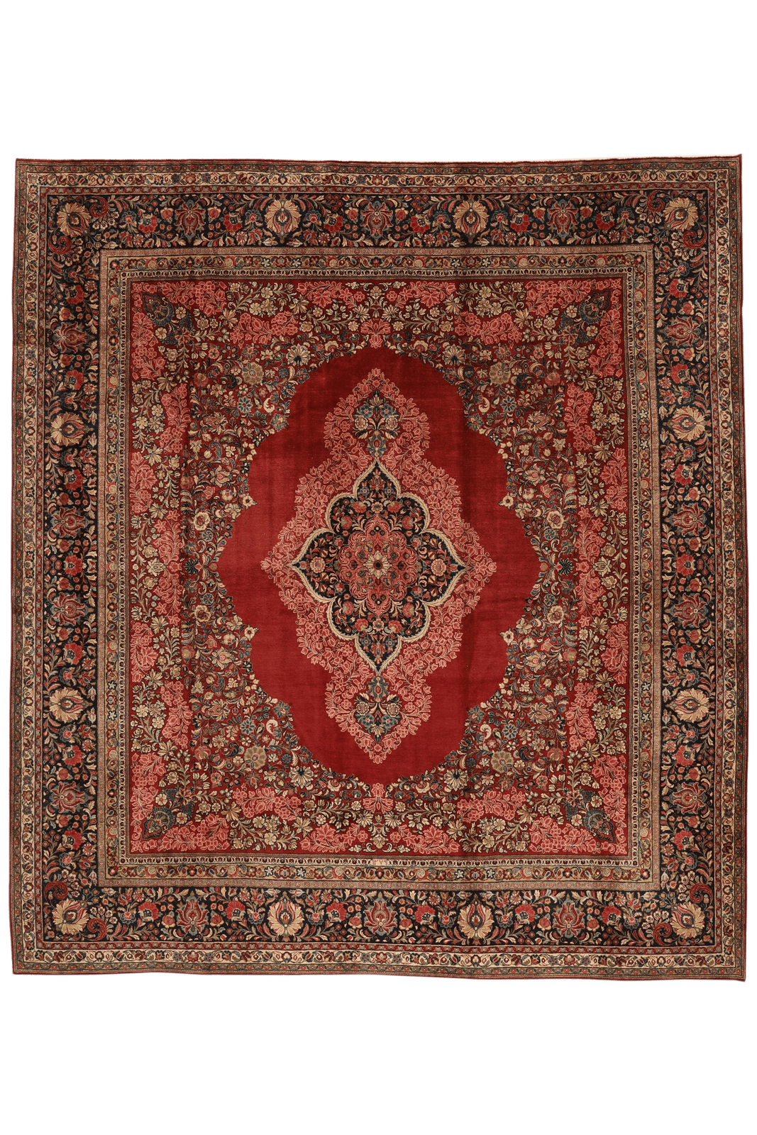 Mohadjeran — Hand-knotted, 420x420 cm, 100% Virgin Wool | Main view