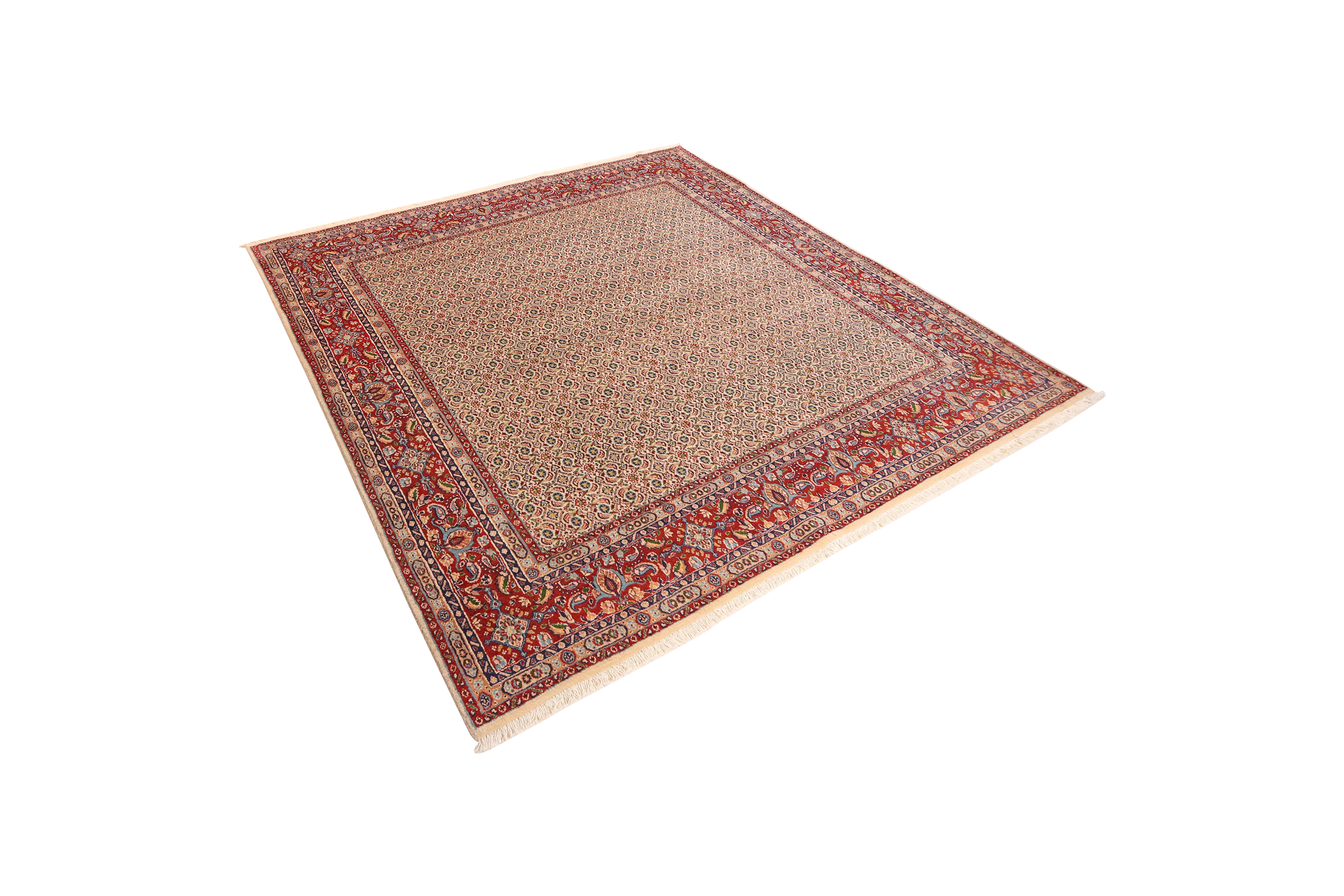 Moud Mahi — Hand-knotted, 197x199 cm, Beige, 100% Virgin Wool | View 5