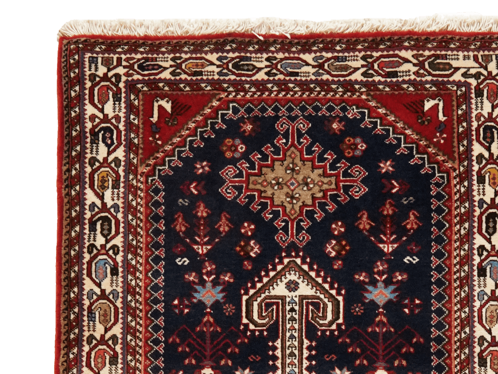 Nasrabad — Hand-knotted, 81x305 cm, Blue, 100% Virgin Wool | View 3