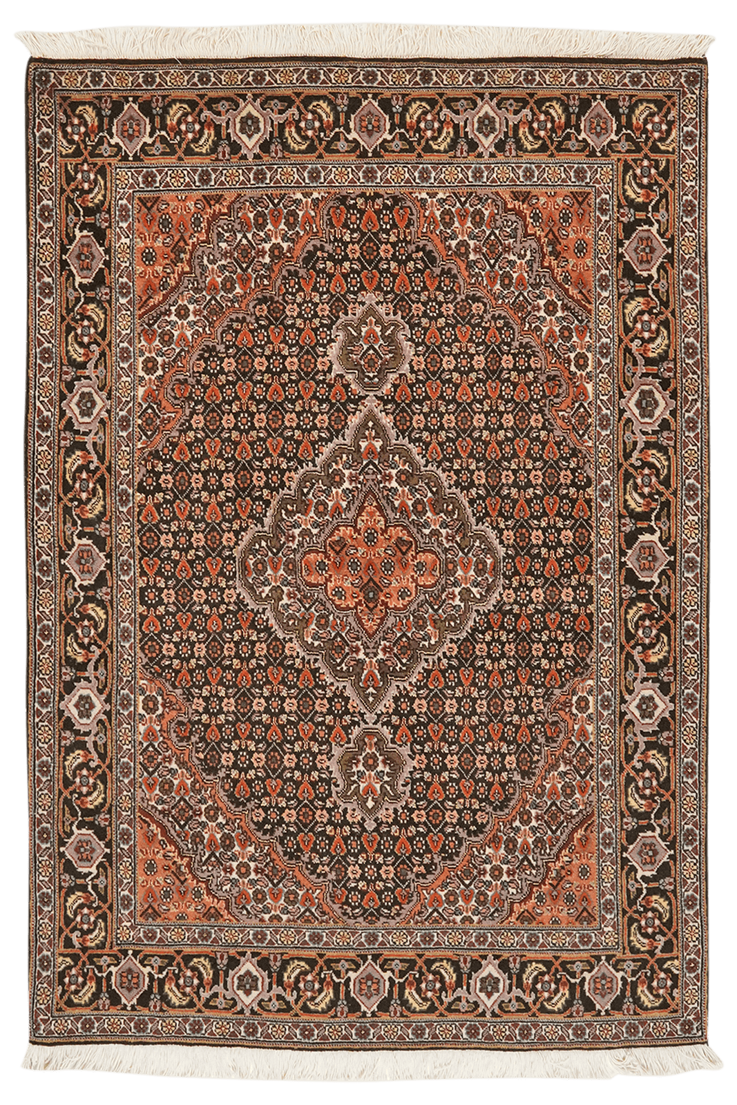 Tabriz 40 Raj — Hand-knotted, 104x150 cm, Blue, 100% Virgin Wool | Main view