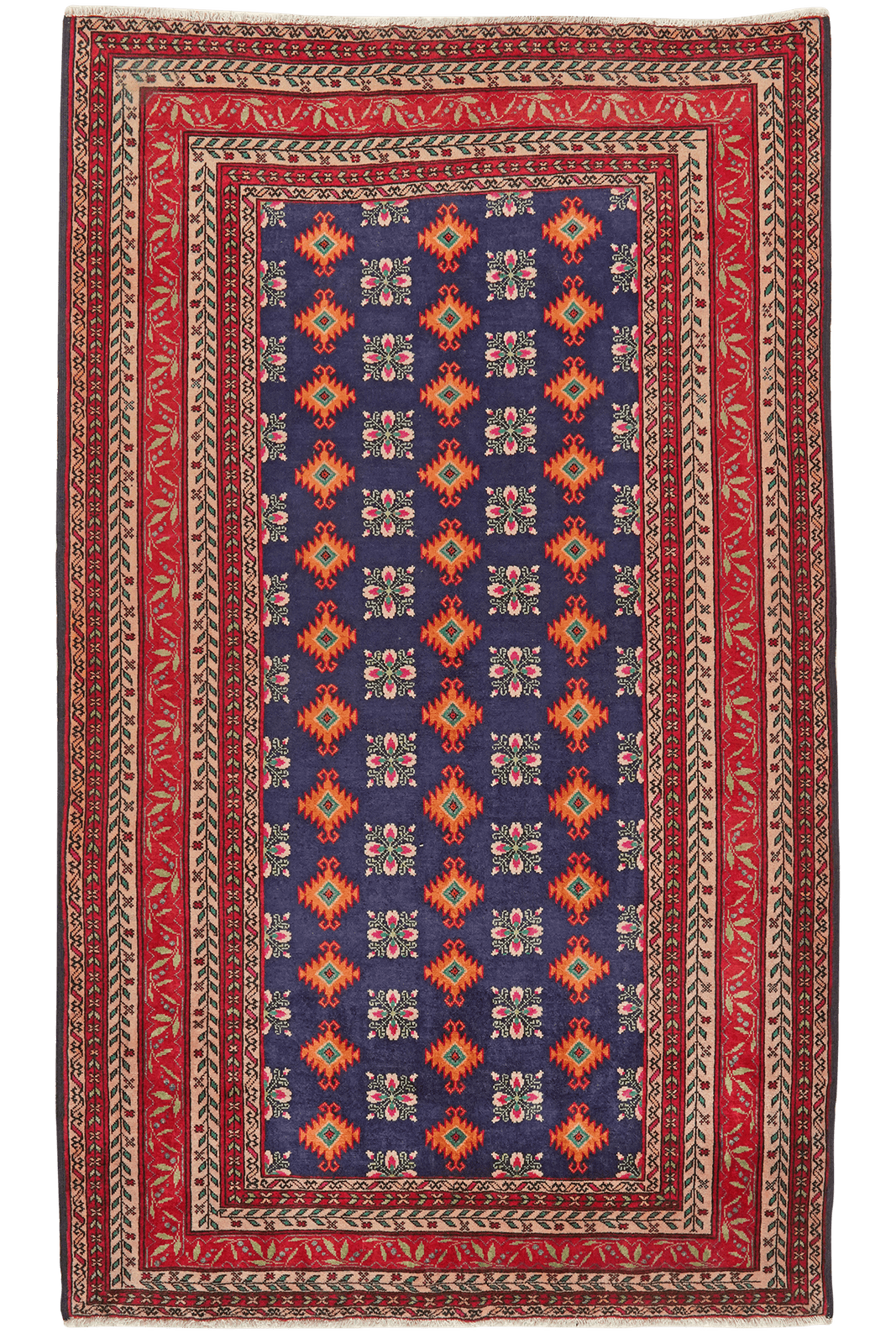 Ardebil — Hand-knotted, 134x225 cm, Blue, 100% Virgin Wool | Main view