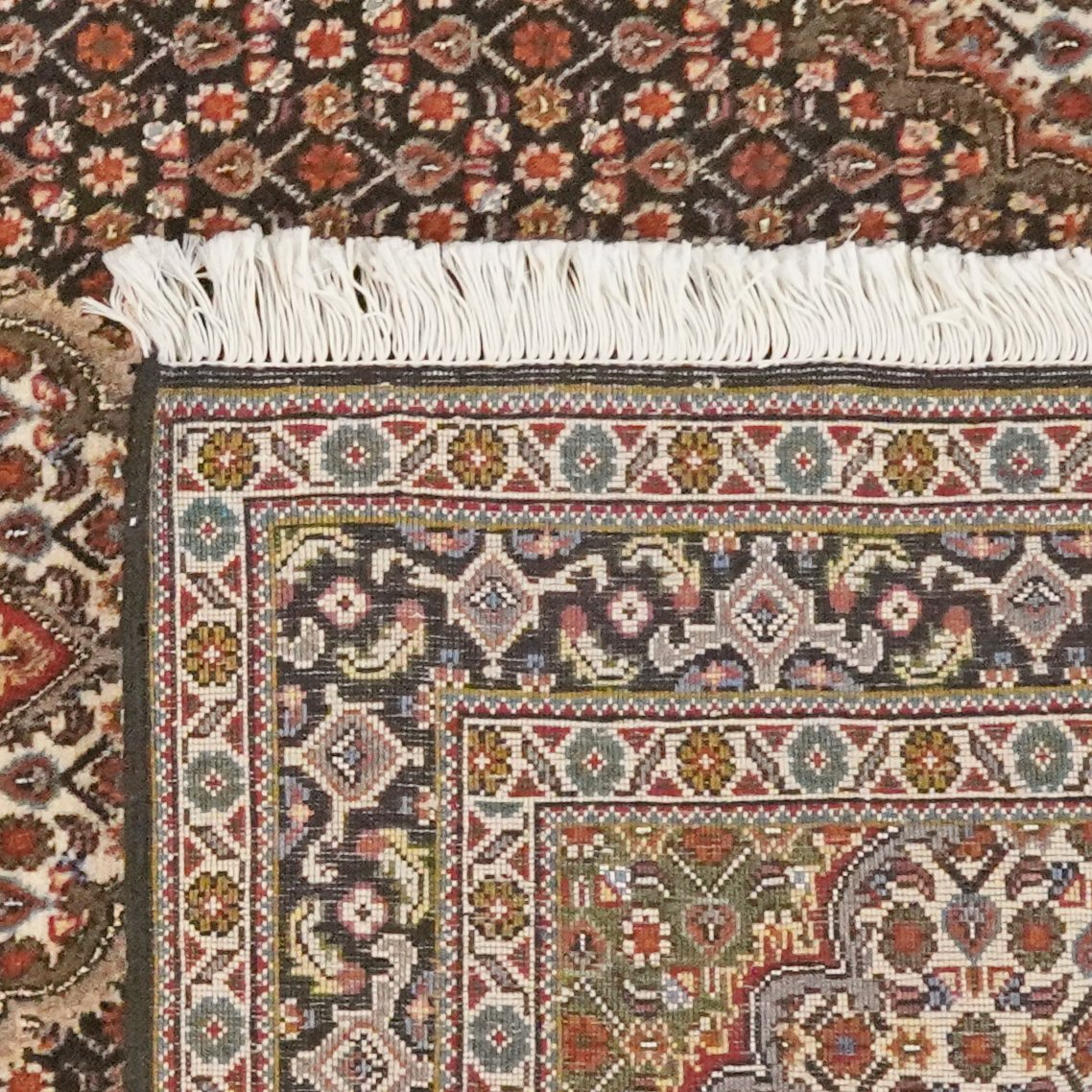 Tabriz 40 Raj — Hand-knotted, 105x154 cm, Blue, 100% Virgin Wool | View 6