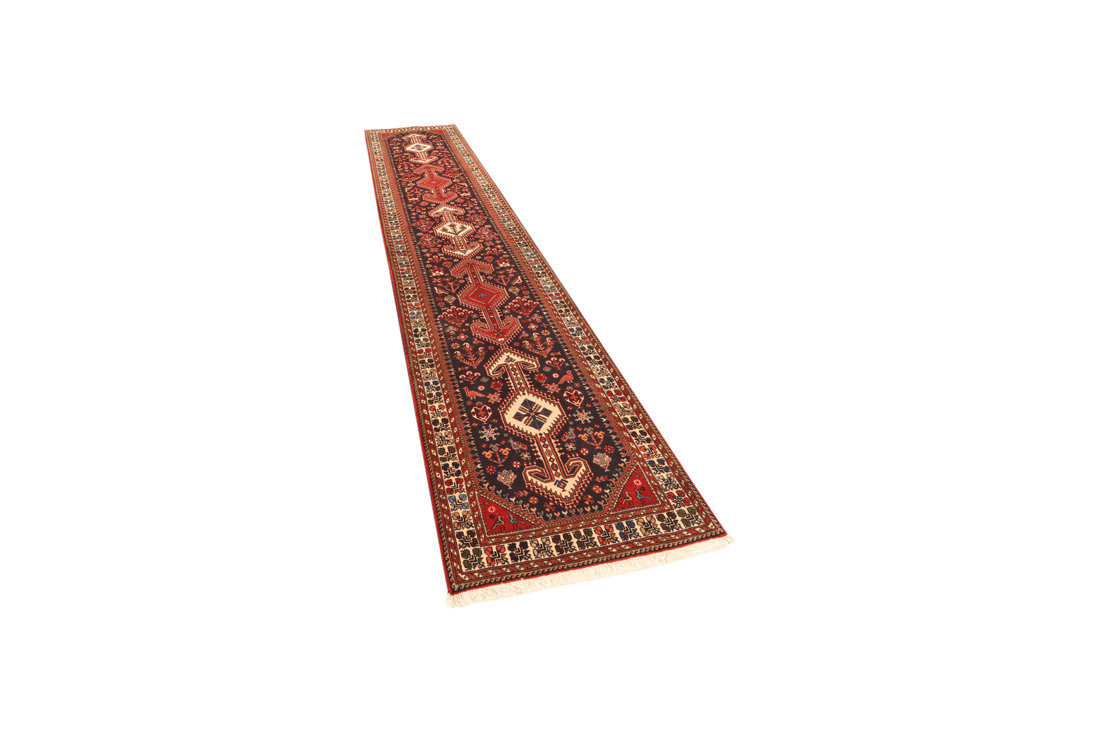 Nasrabad — Hand-knotted, 82x382 cm, Blue, 100% Virgin Wool | View 5