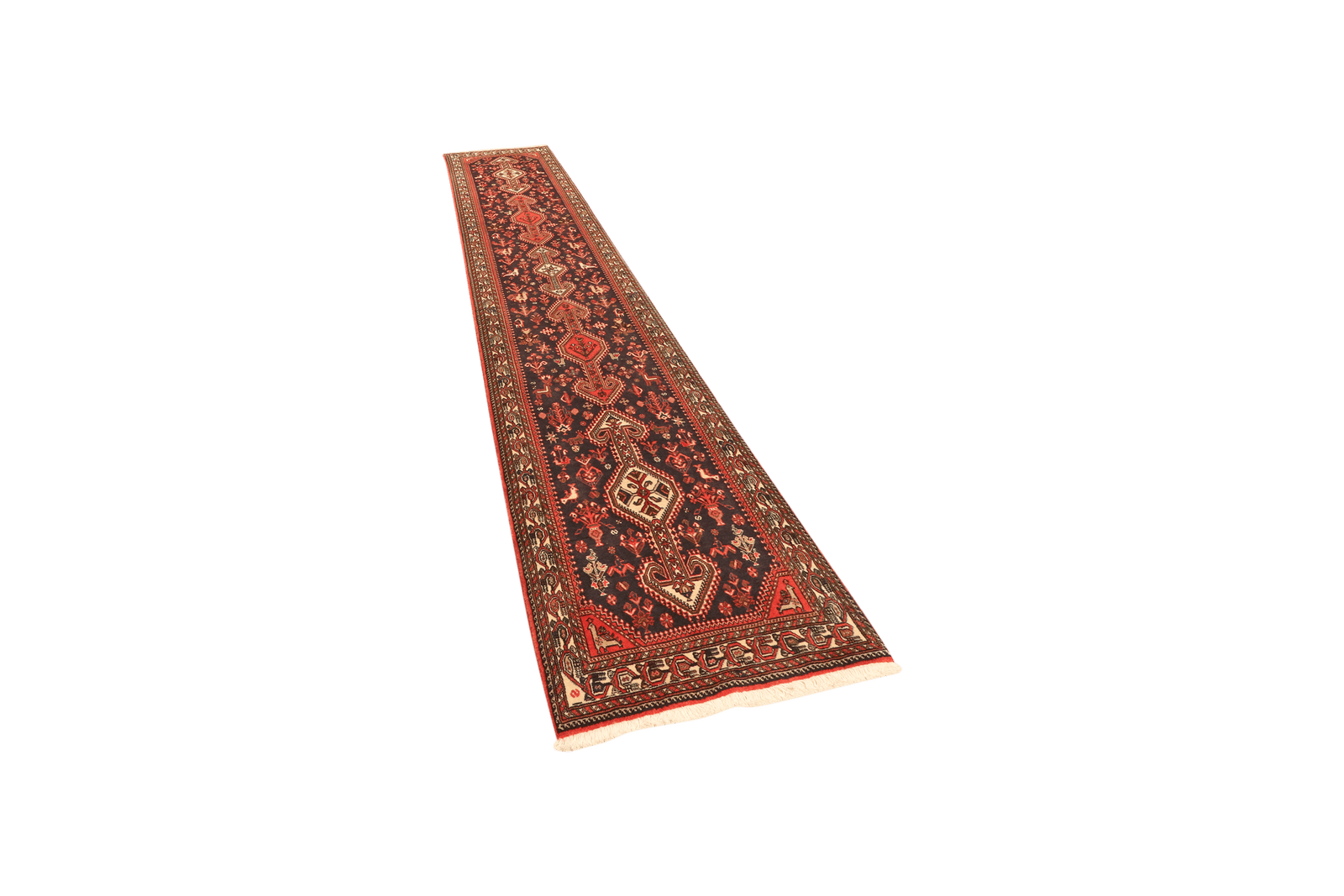 Nasrabad — Hand-knotted, 79x394 cm, Blue, 100% Virgin Wool | View 5