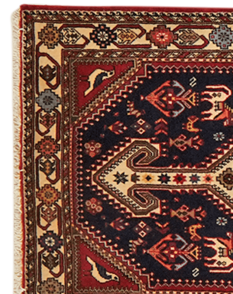 Nasrabad — Hand-knotted, 81x395 cm, Blue, 100% Virgin Wool | View 3