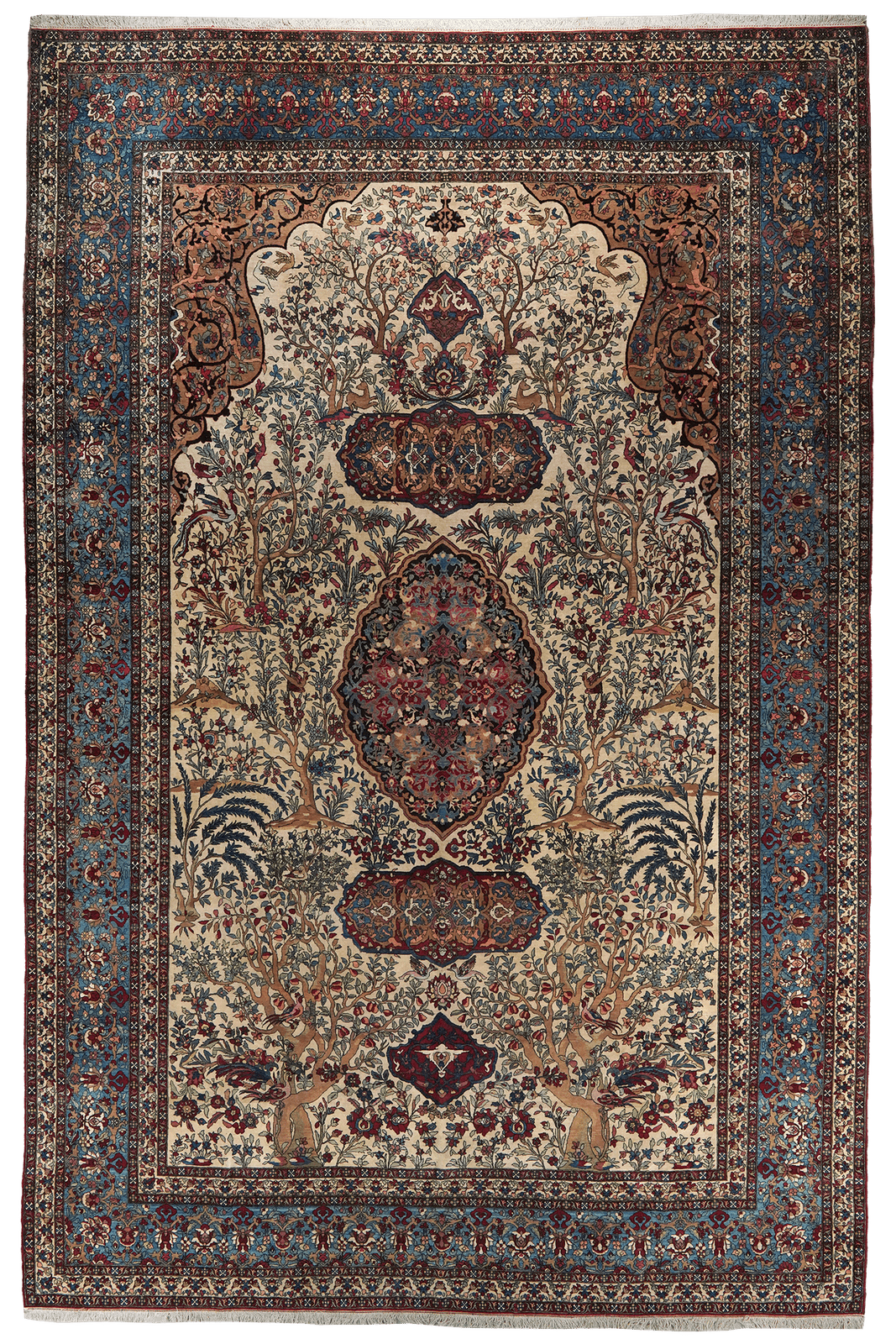 Teheran — Hand-knotted, 308x468 cm, Beige, 100% Virgin Wool | Main view