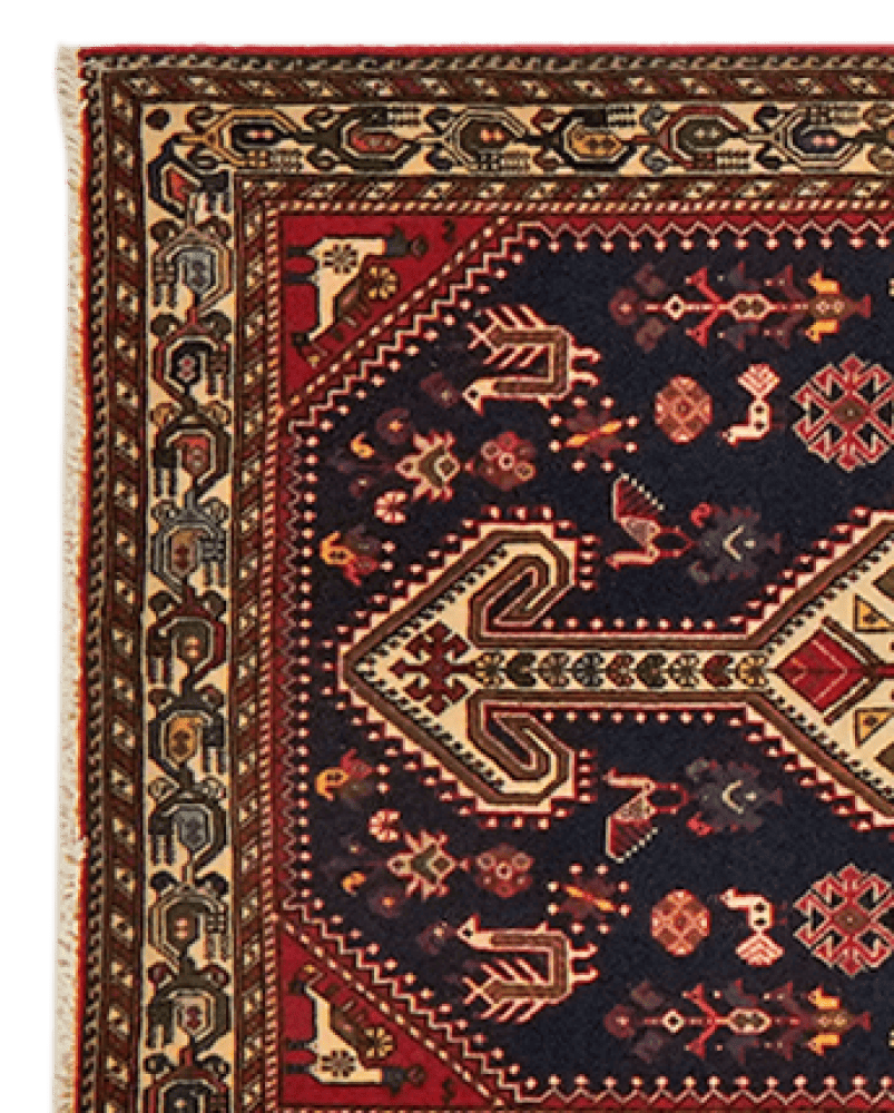 Nasrabad — Hand-knotted, 84x402 cm, Blue, 100% Virgin Wool | View 3