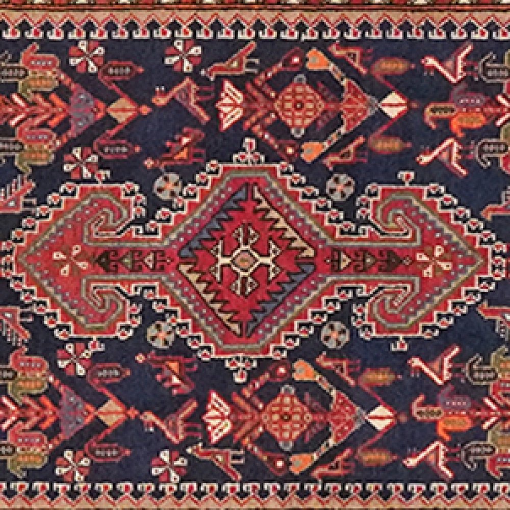 Nasrabad — Hand-knotted, 81x395 cm, Blue, 100% Virgin Wool | View 4