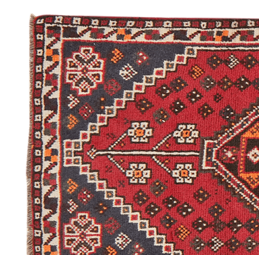 Shiraz — Hand-knotted, 75x287 cm, Red, 100% Virgin Wool | View 3