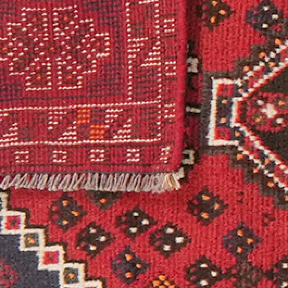 Shiraz — Hand-knotted, 75x287 cm, Red, 100% Virgin Wool | View 6