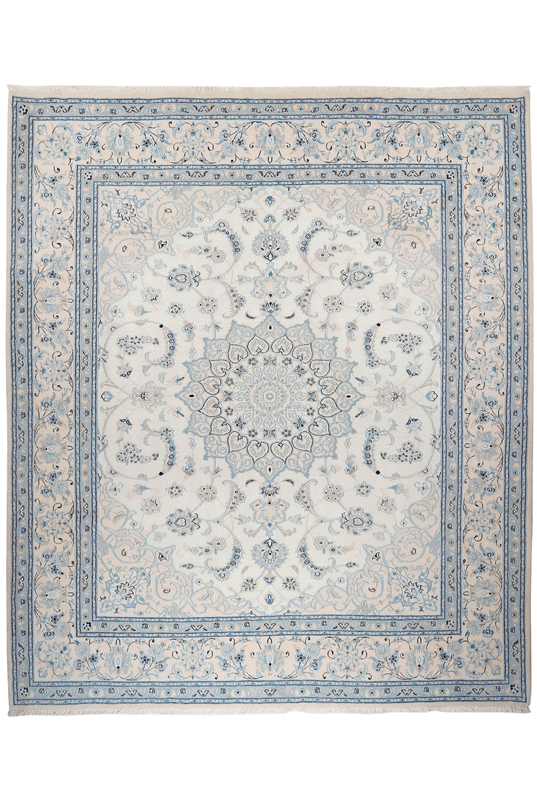 Nain 12La — Hand-knotted, 255x302 cm, Beige, 100% Virgin Wool | Main view