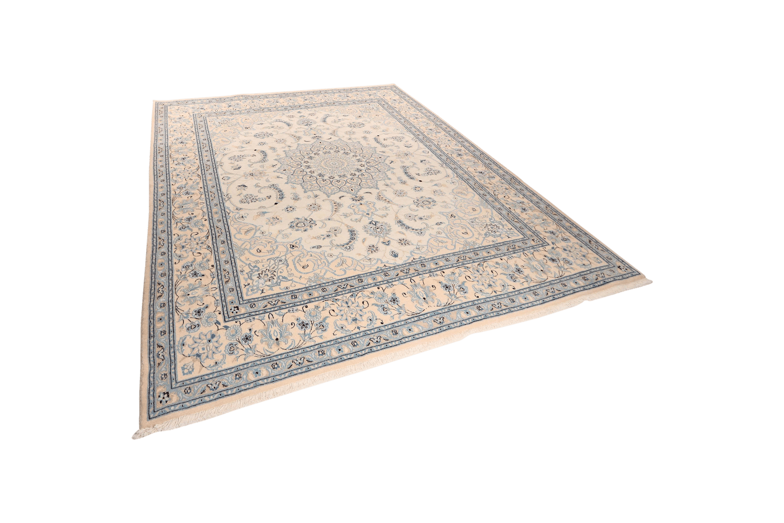 Nain 12La — Hand-knotted, 255x302 cm, Beige, 100% Virgin Wool | View 5