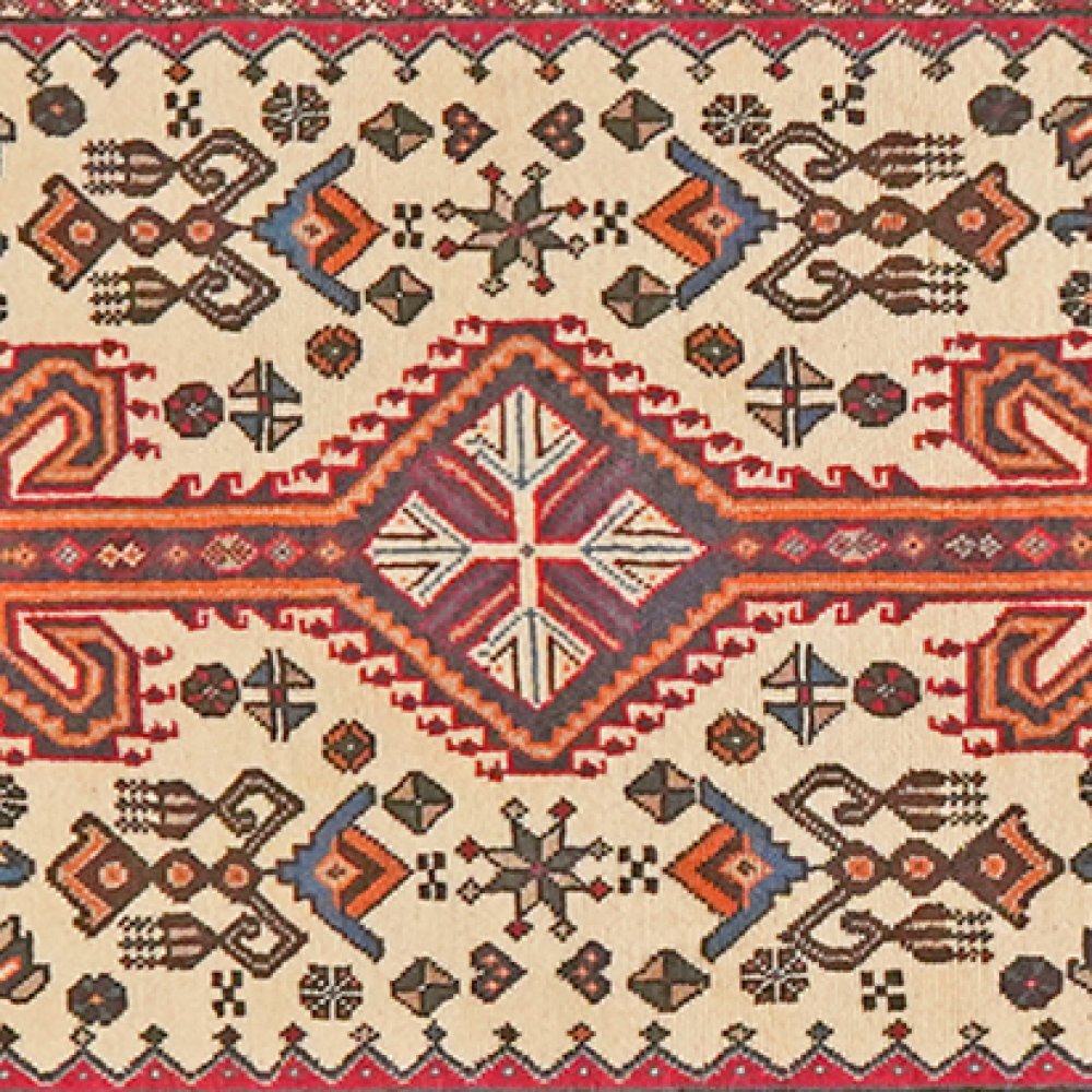 Nasrabad — Hand-knotted, 76x294 cm, Beige, 100% Virgin Wool | View 4