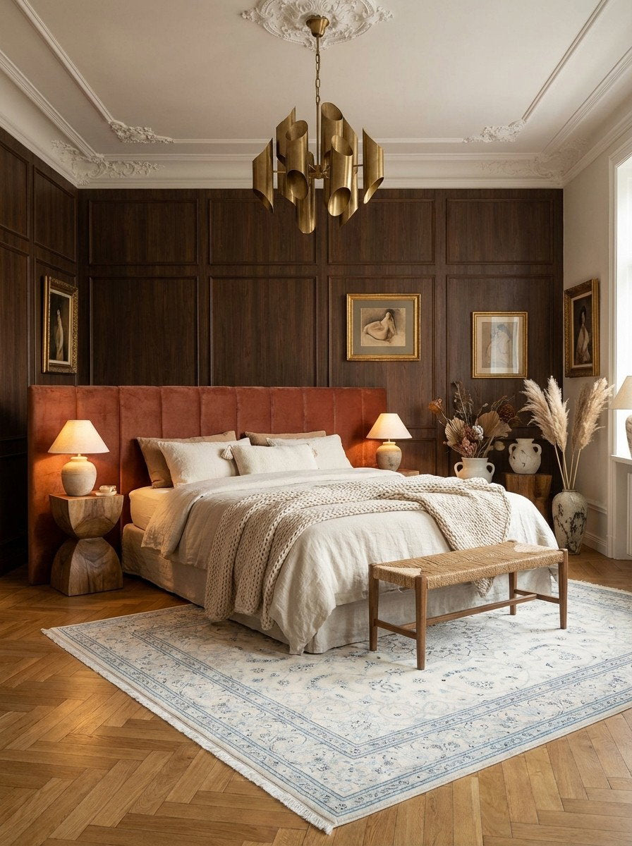 Nain 12La — Handgefertigt, 303x252 cm, Beige, 100% Virgin Wool | Back view