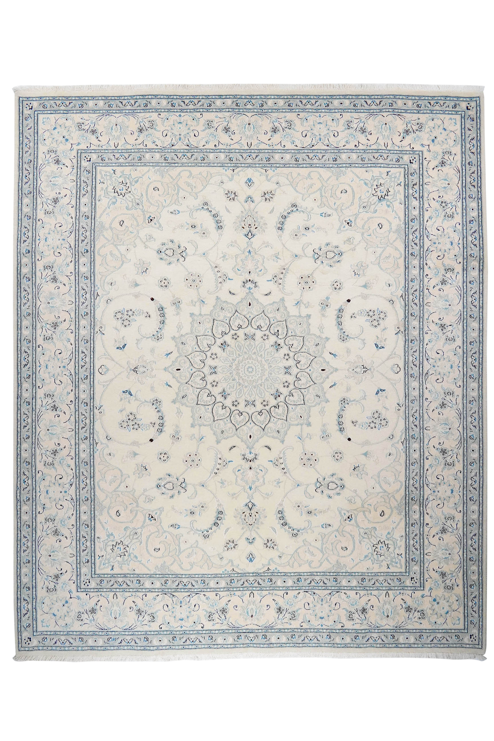 Nain 12La — Handgefertigt, 303x252 cm, Beige, 100% Virgin Wool | Main view