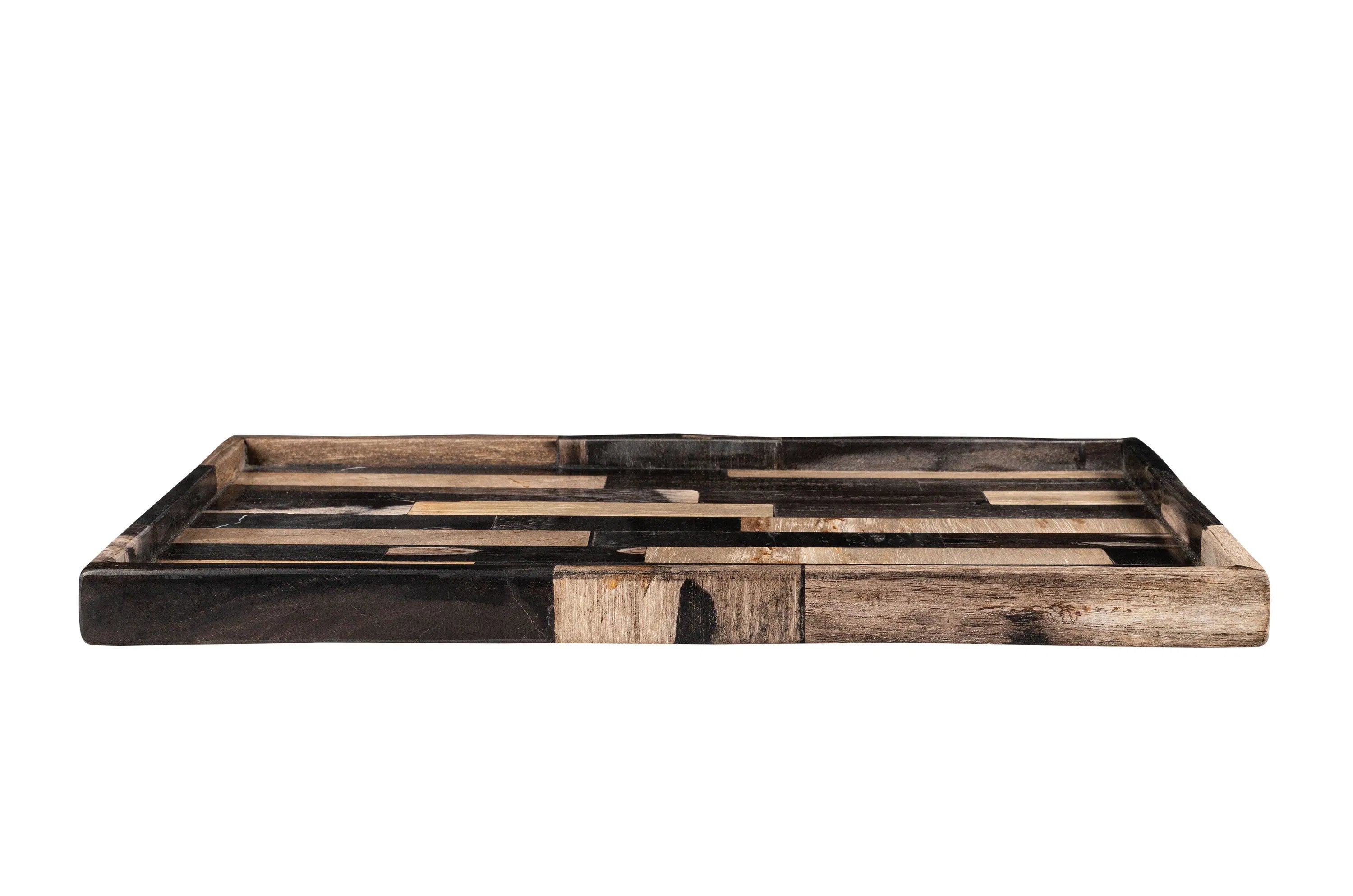 Petrified Wood Tray M — Handmade , 30x20 cm | Main view
