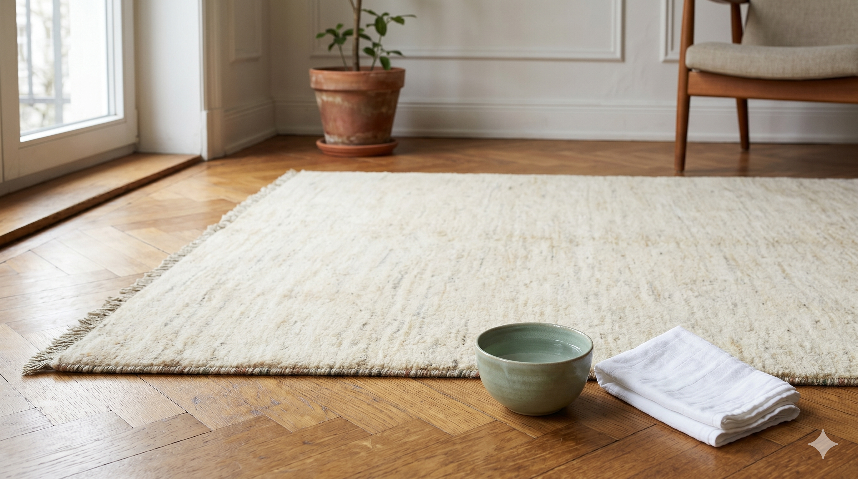 Handgeknüpften Teppich richtig reinigen — Schritt für Schritt