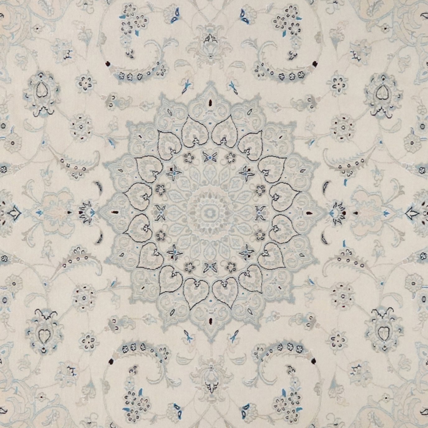 Nain 12La — Hand-knotted, 255x300 cm, Beige, 100% Virgin Wool | View 4