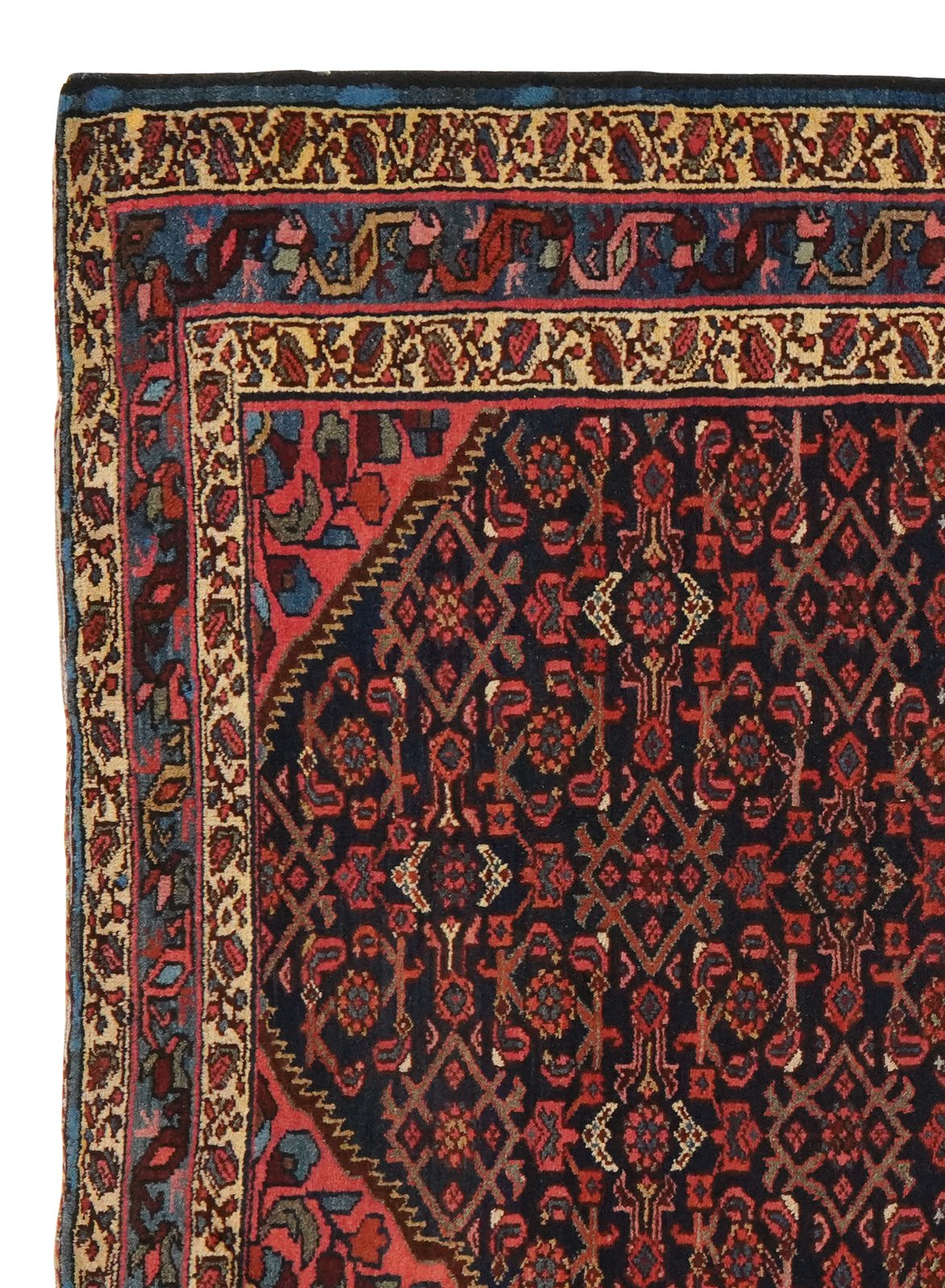 Indjelass — Hand-knotted, 140x210 cm, Blue, 100% Virgin Wool | View 3