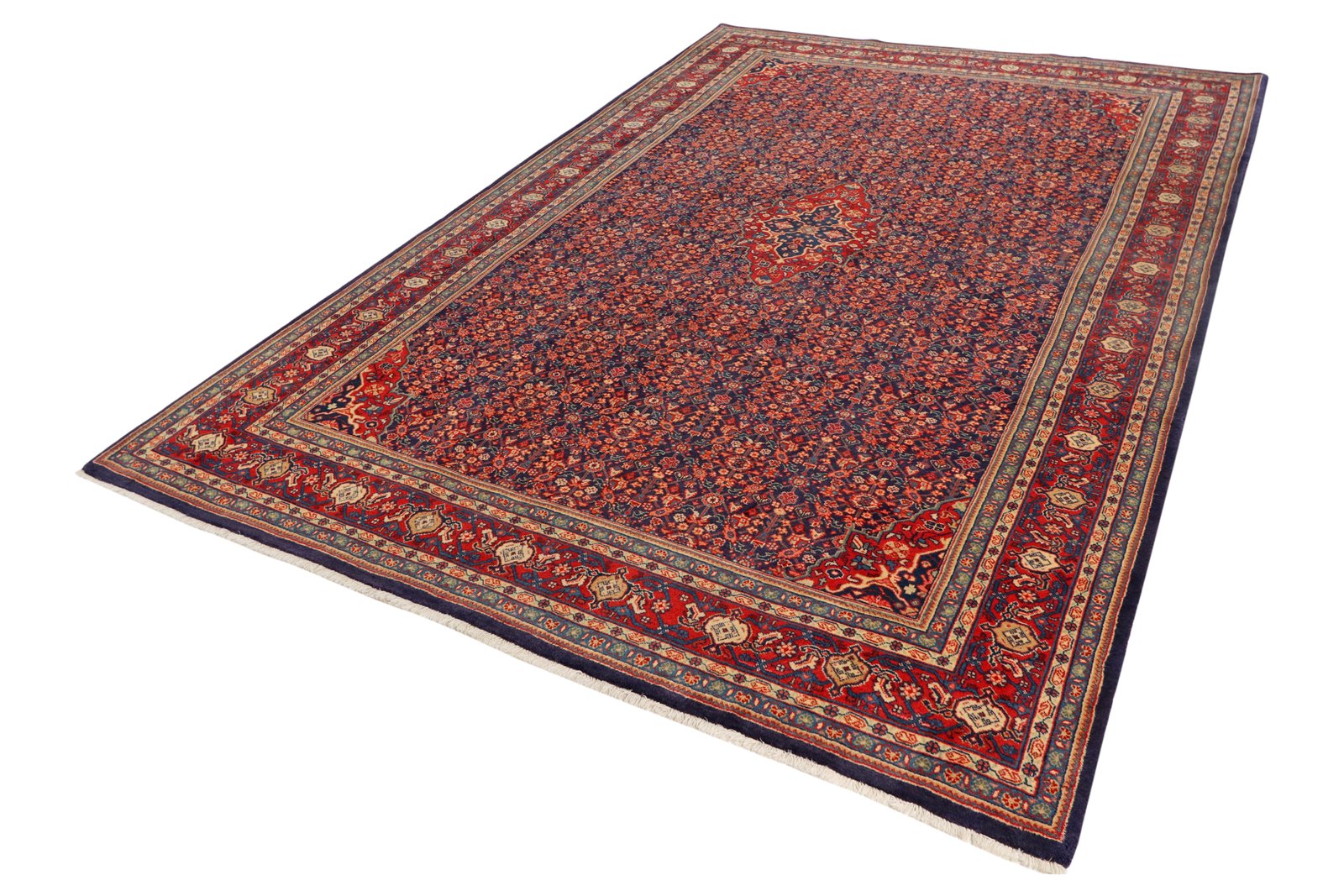 Meyghan — Hand-knotted, 213x322 cm, Blue, 100% Virgin Wool | View 5