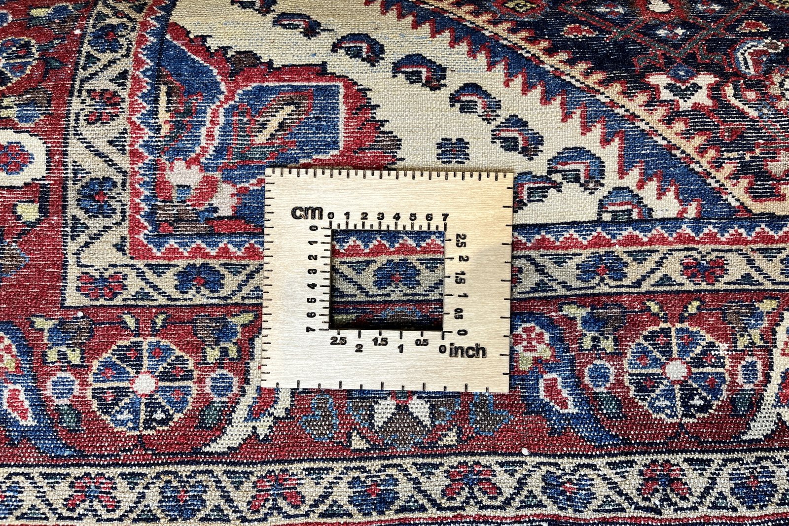Indjelass — Hand-knotted, 142x191 cm, Blue, 100% Virgin Wool | View 11