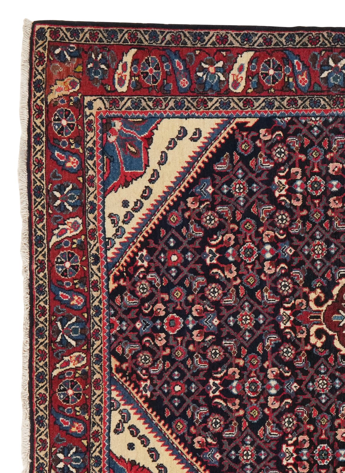 Indjelass — Hand-knotted, 142x191 cm, Blue, 100% Virgin Wool | View 3