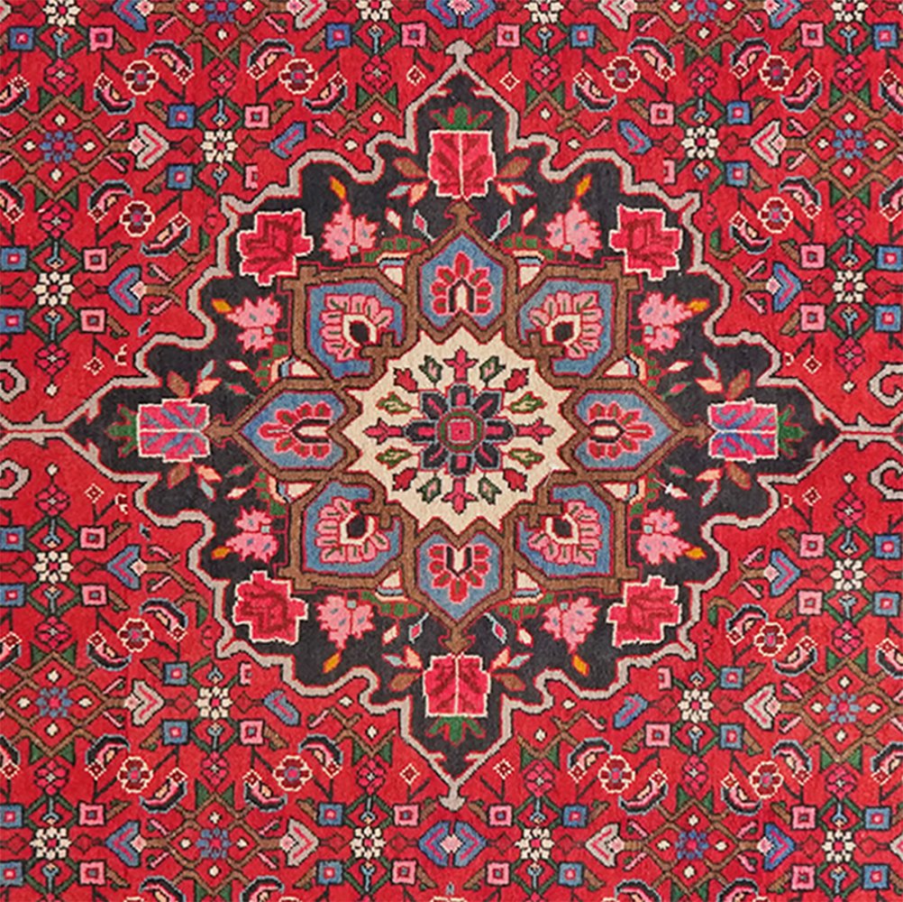 Bidjar — Hand-knotted, 155x254 cm, Red, 100% Virgin Wool | View 4