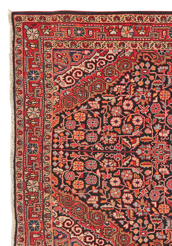 Malayer — Hand-knotted, 127x205 cm, Red, 100% Virgin Wool | View 3