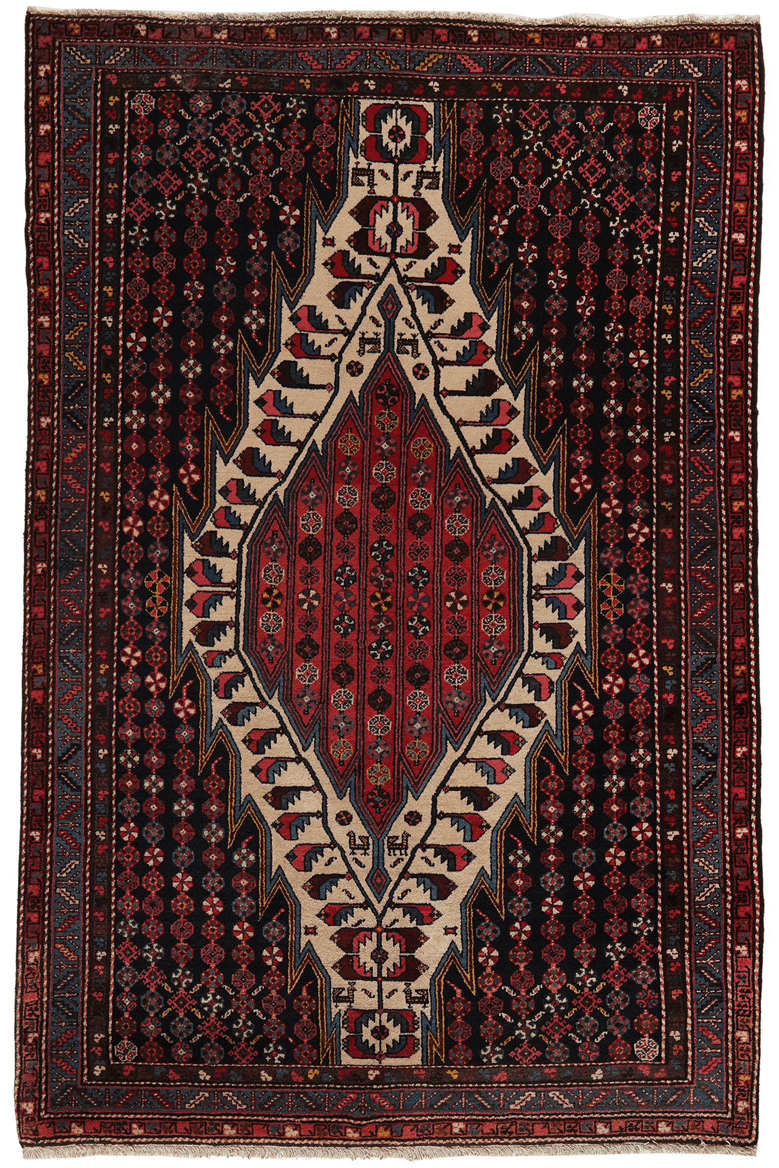 Kardal — Hand-knotted, 132x200 cm, Blue, 100% Virgin Wool | Main view