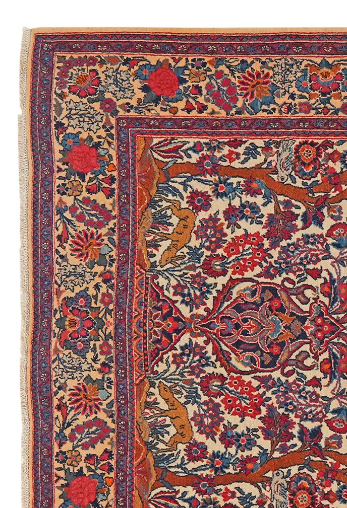 Ghazvin — Hand-knotted, 136x204 cm, Beige, 100% Virgin Wool | View 3
