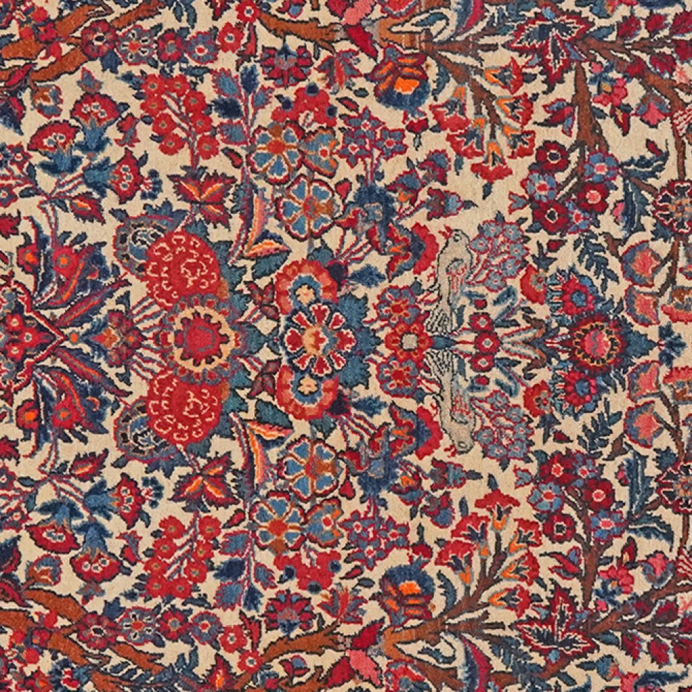 Ghazvin — Hand-knotted, 136x204 cm, Beige, 100% Virgin Wool | View 4