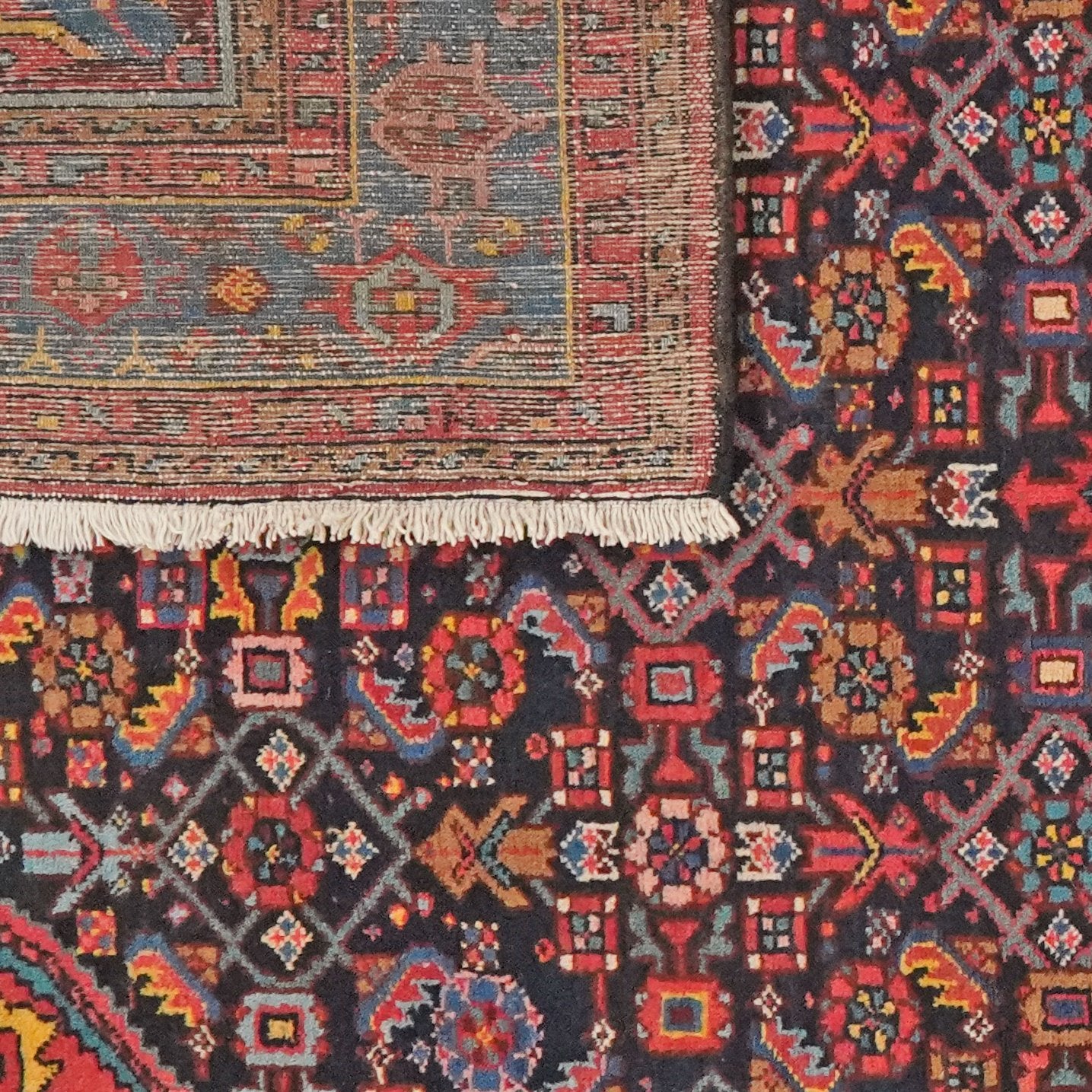 Indjelass — Hand-knotted, 135x200 cm, Blue, 100% Virgin Wool | View 6