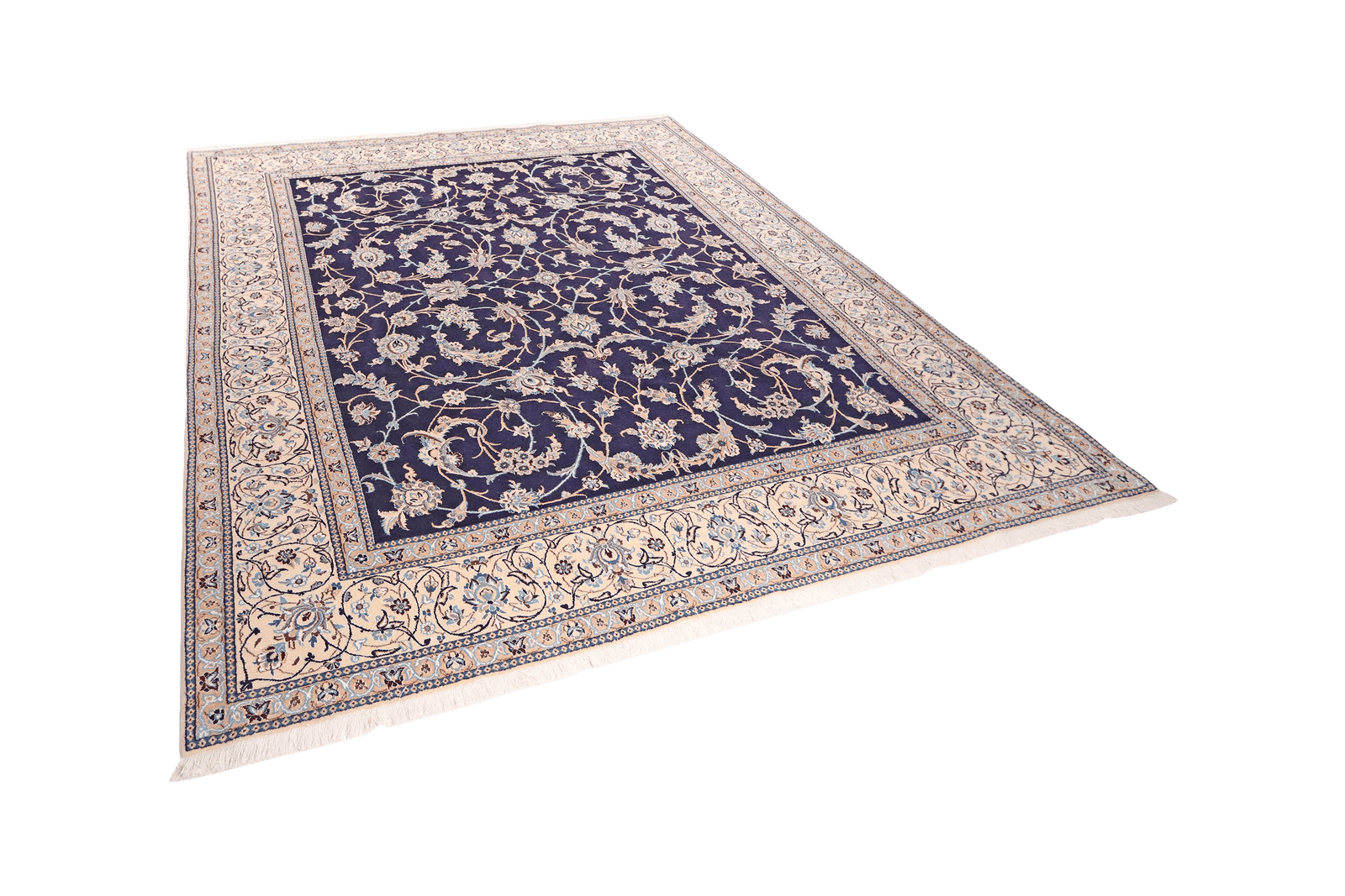 Nain 9La — Hand-knotted, 248x290 cm, Blue, 100% Virgin Wool | View 5