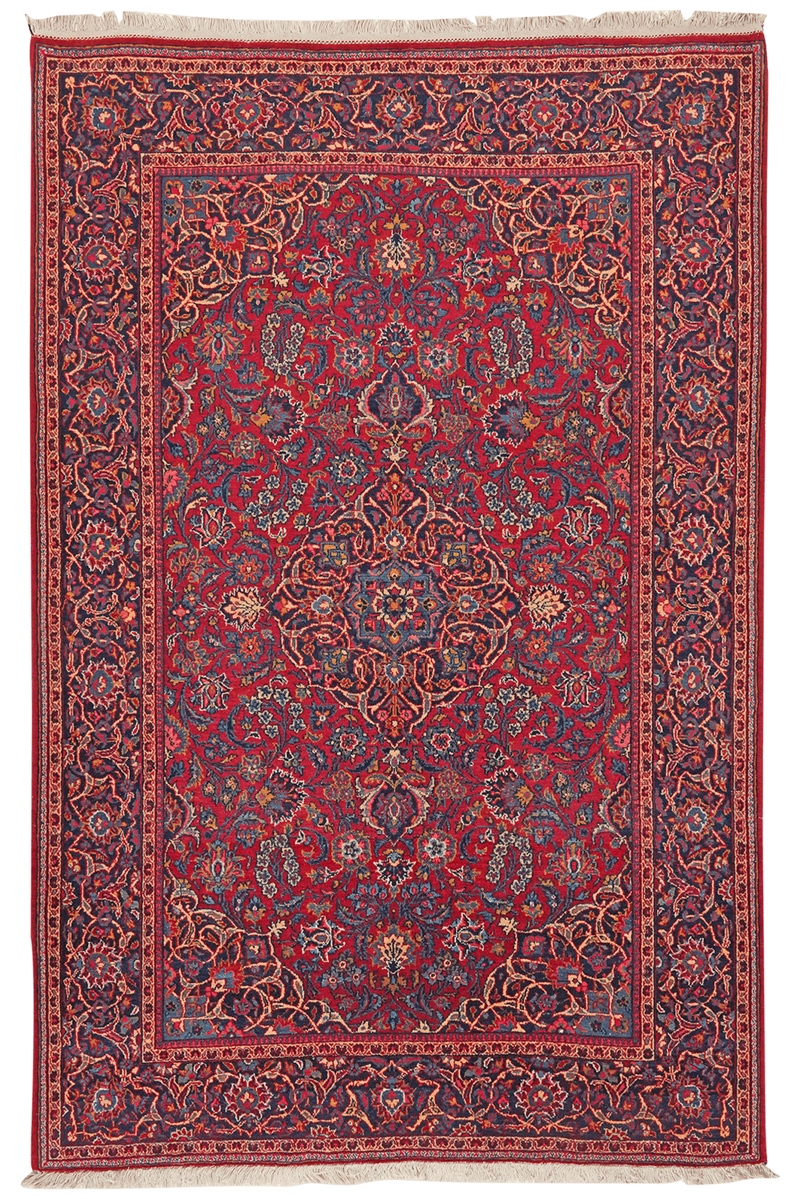 Ghazvin — Hand-knotted, 130x198 cm, Red, 100% Virgin Wool | Main view