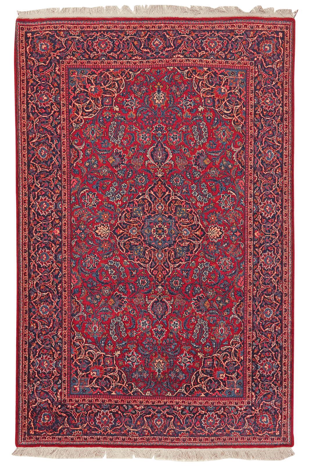 Ghazvin — Hand-knotted, 137x200 cm, Red, 100% Virgin Wool | Main view