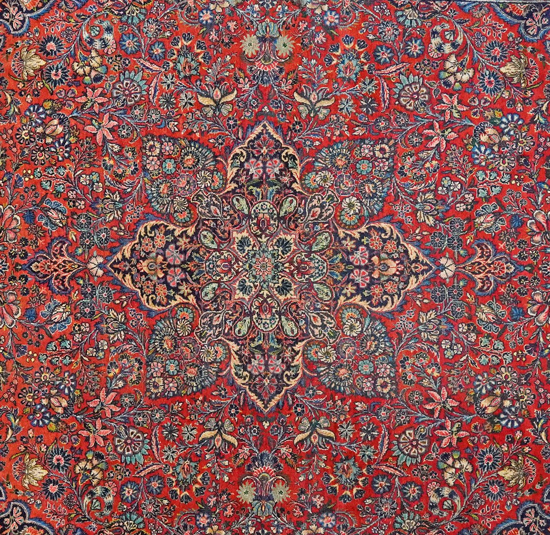 Ekbatan — Hand-knotted, 270x364 cm, Red, 100% Virgin Wool | View 4