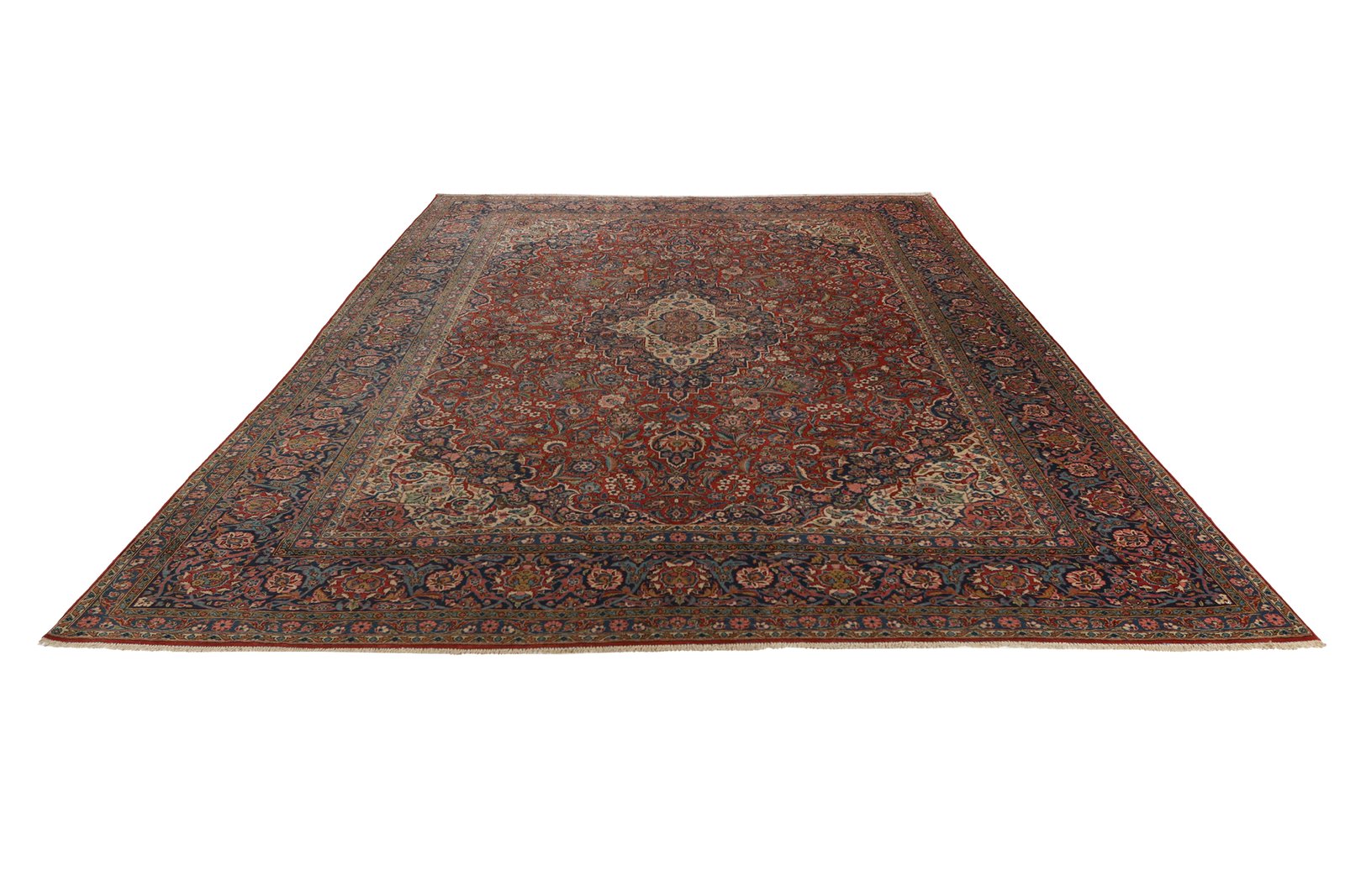 Kashan — Hand-knotted, 268x358 cm, Red, 100% Virgin Wool | View 6