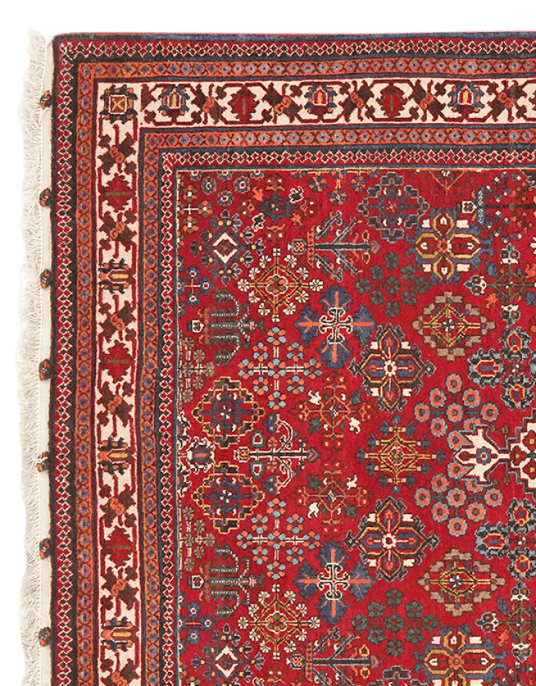 Meymeh — Hand-knotted, 110x166 cm, Red, 100% Virgin Wool | View 3