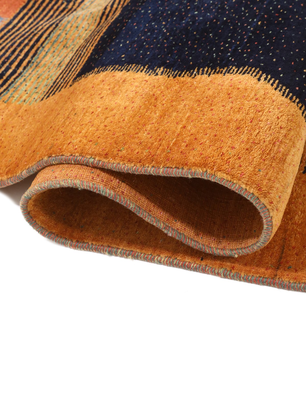 Rizbaf — Hand-knotted, 416x583 cm, Orange, 100% Virgin Wool | View 11