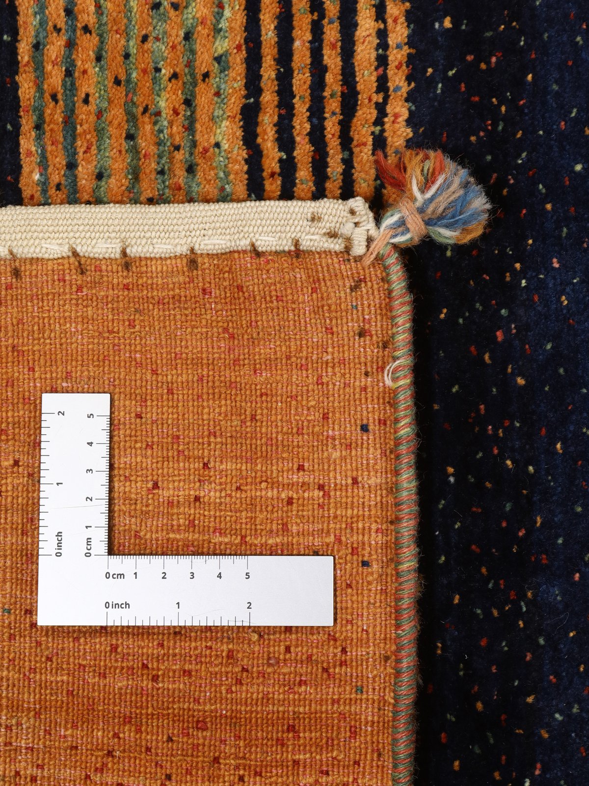 Rizbaf — Hand-knotted, 416x583 cm, Orange, 100% Virgin Wool | View 12