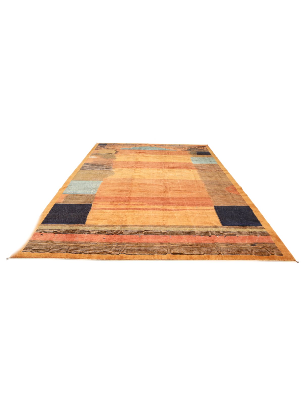 Rizbaf — Hand-knotted, 416x583 cm, Orange, 100% Virgin Wool | View 3