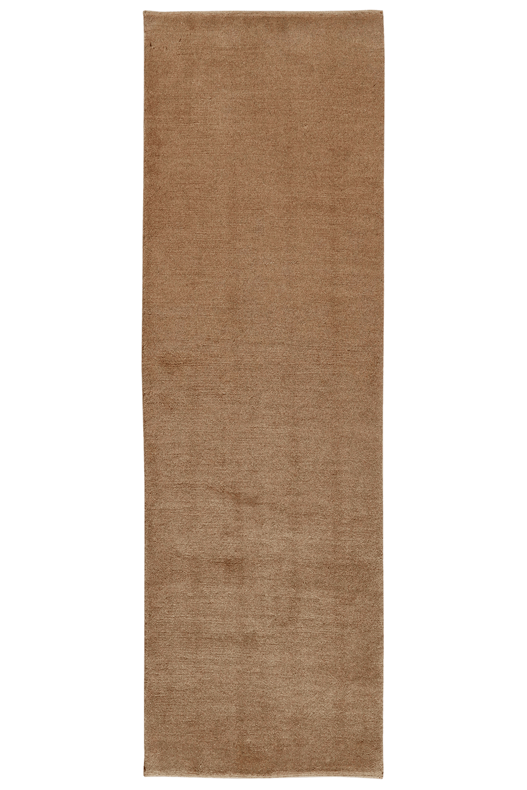 Gabbeh — Hand-knotted, 80x255 cm, Brown, 100% Virgin Wool | Main view