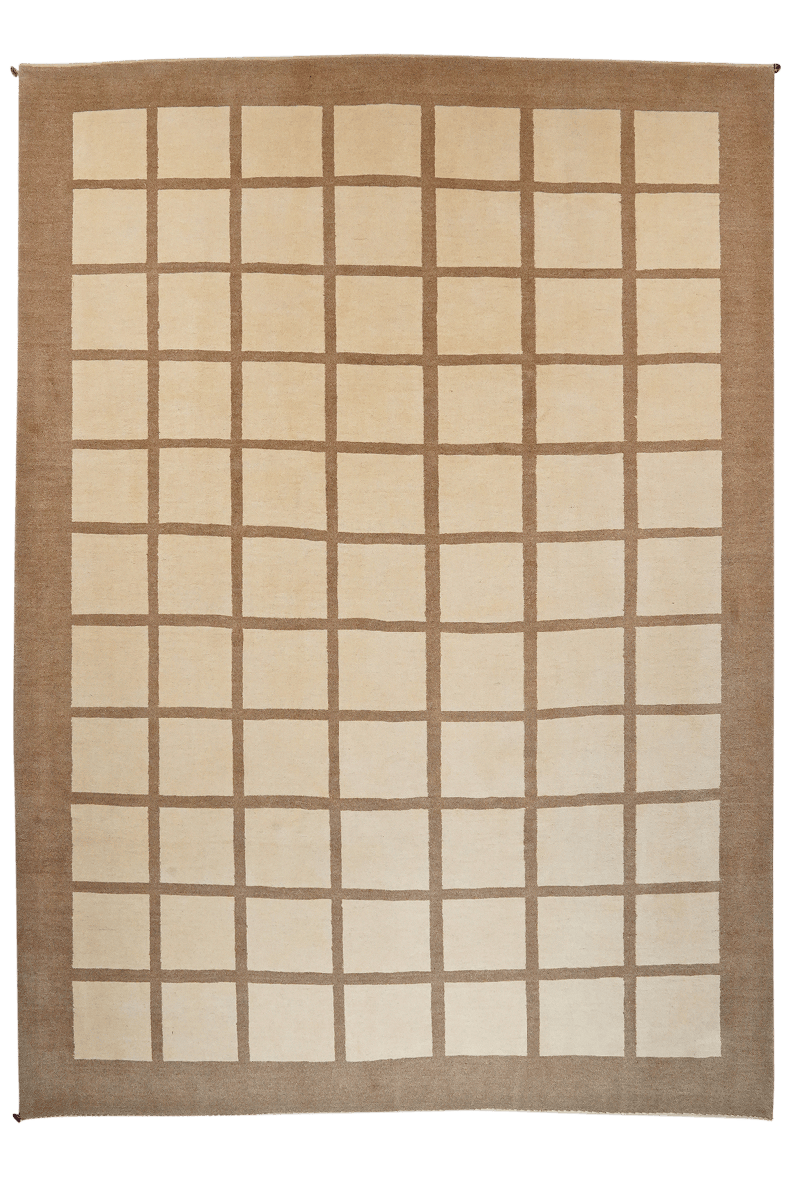 Rizbaf — Hand-knotted, 247x343 cm, Beige, 100% Virgin Wool | Main view