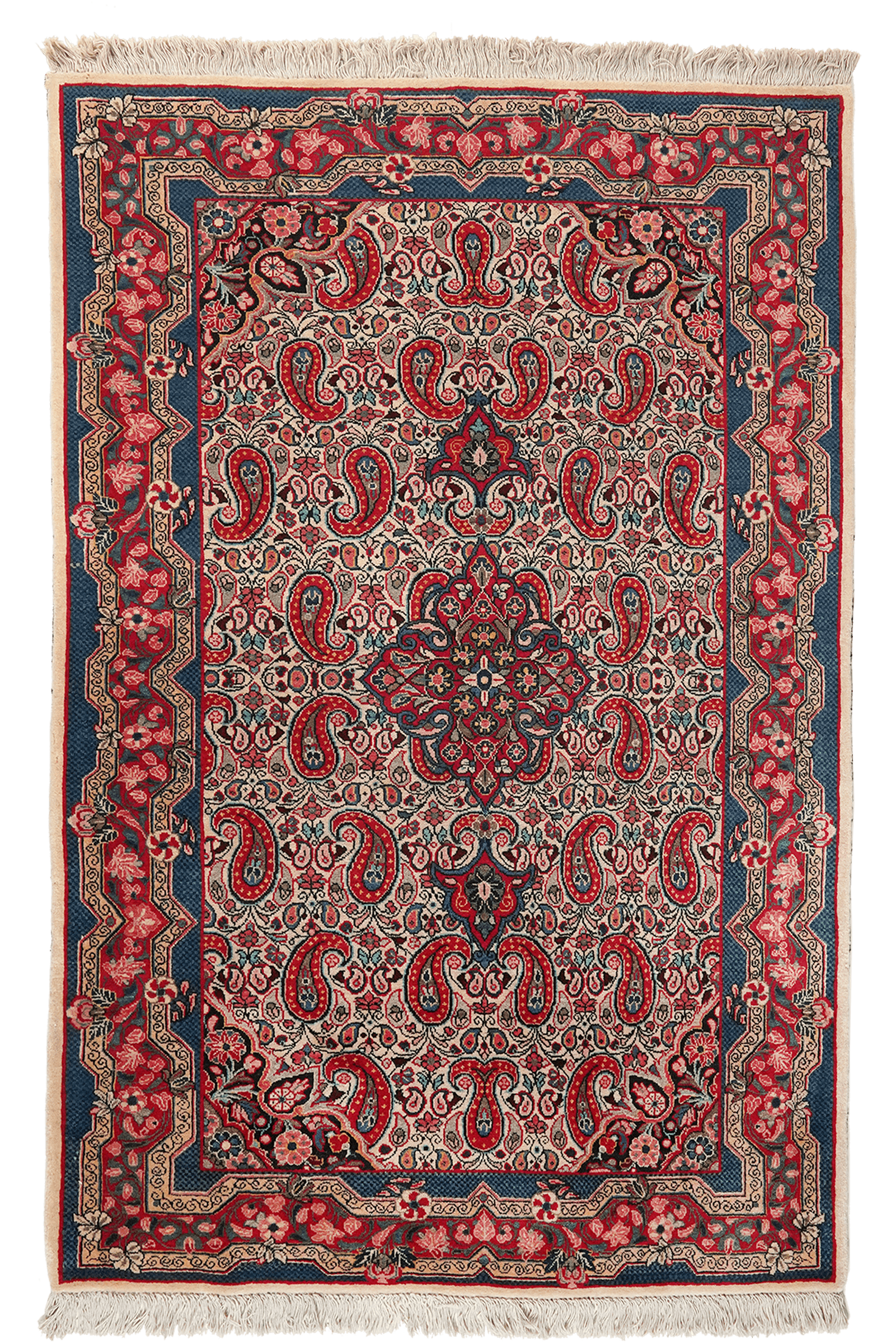 Ghiassabad — Hand-knotted, 102x156 cm, Beige, 100% Virgin Wool | Main view