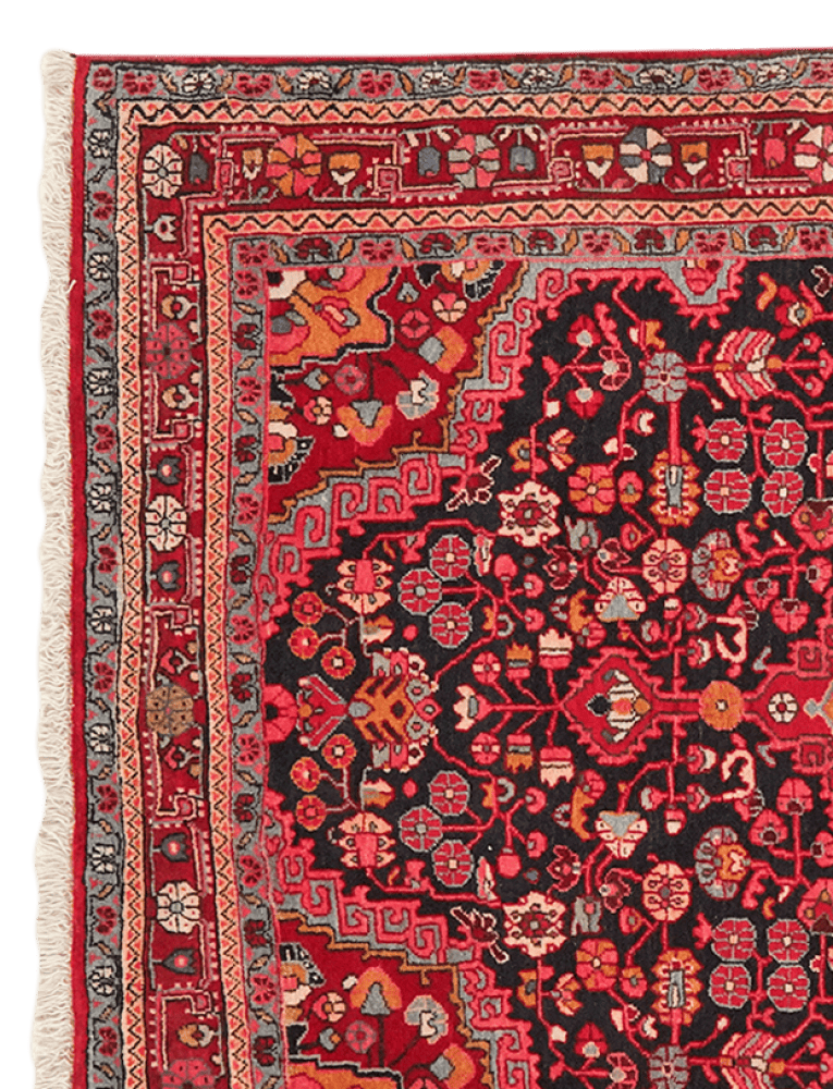 Djozan — Hand-knotted, 105x147 cm, Blue, 100% Virgin Wool | View 3