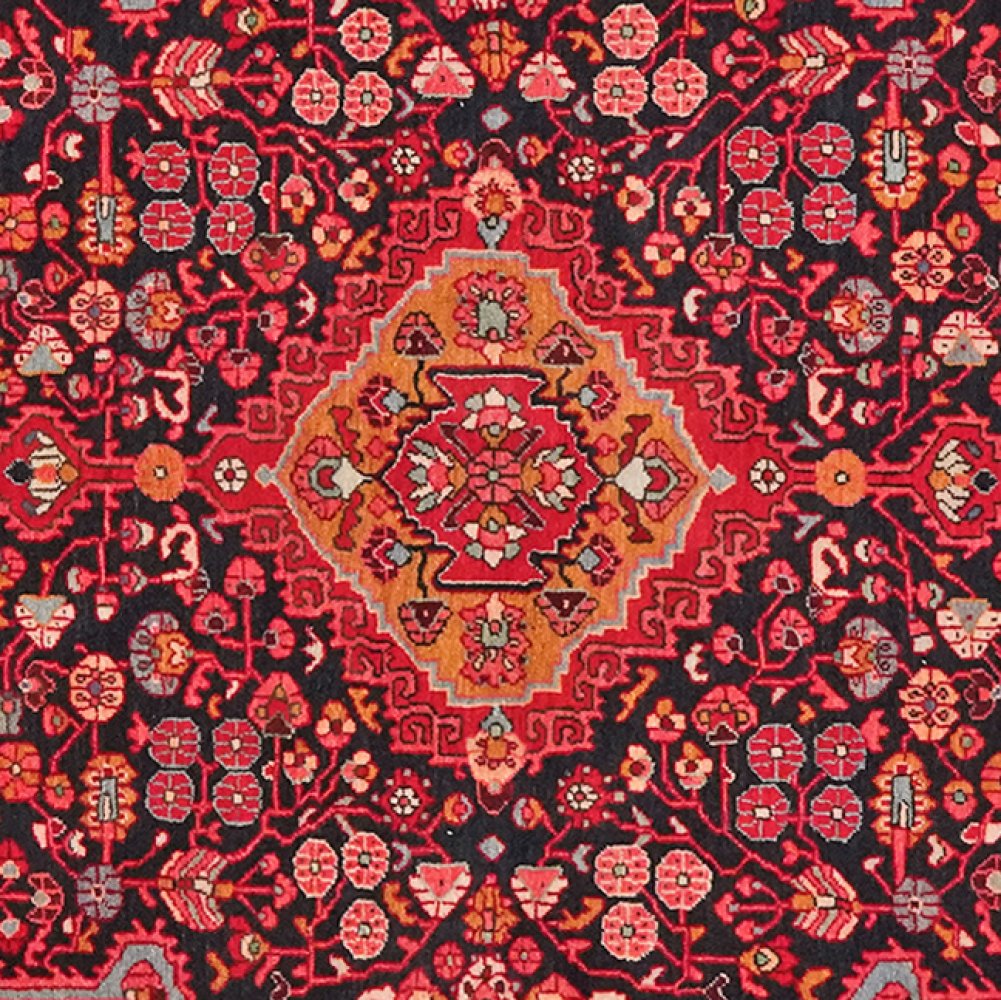 Djozan — Hand-knotted, 105x147 cm, Blue, 100% Virgin Wool | View 4