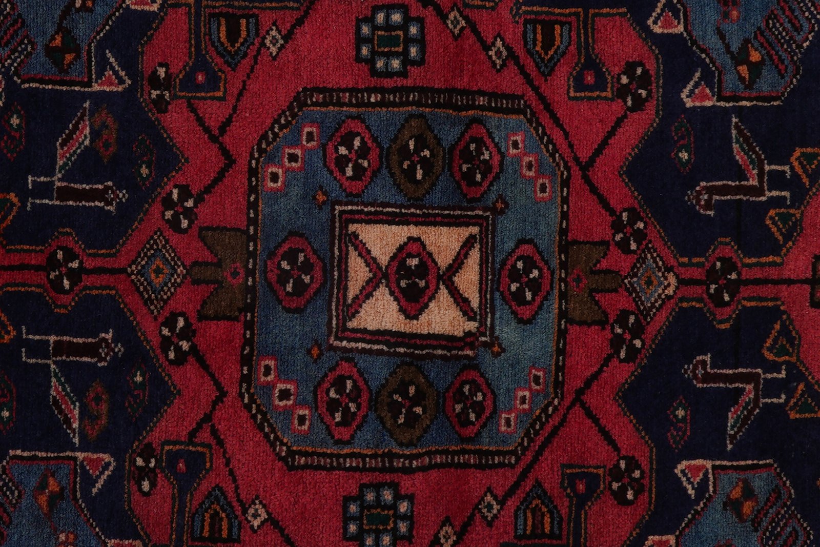 Moud — Hand-knotted, 61x98 cm, Blue, 100% Virgin Wool | View 6